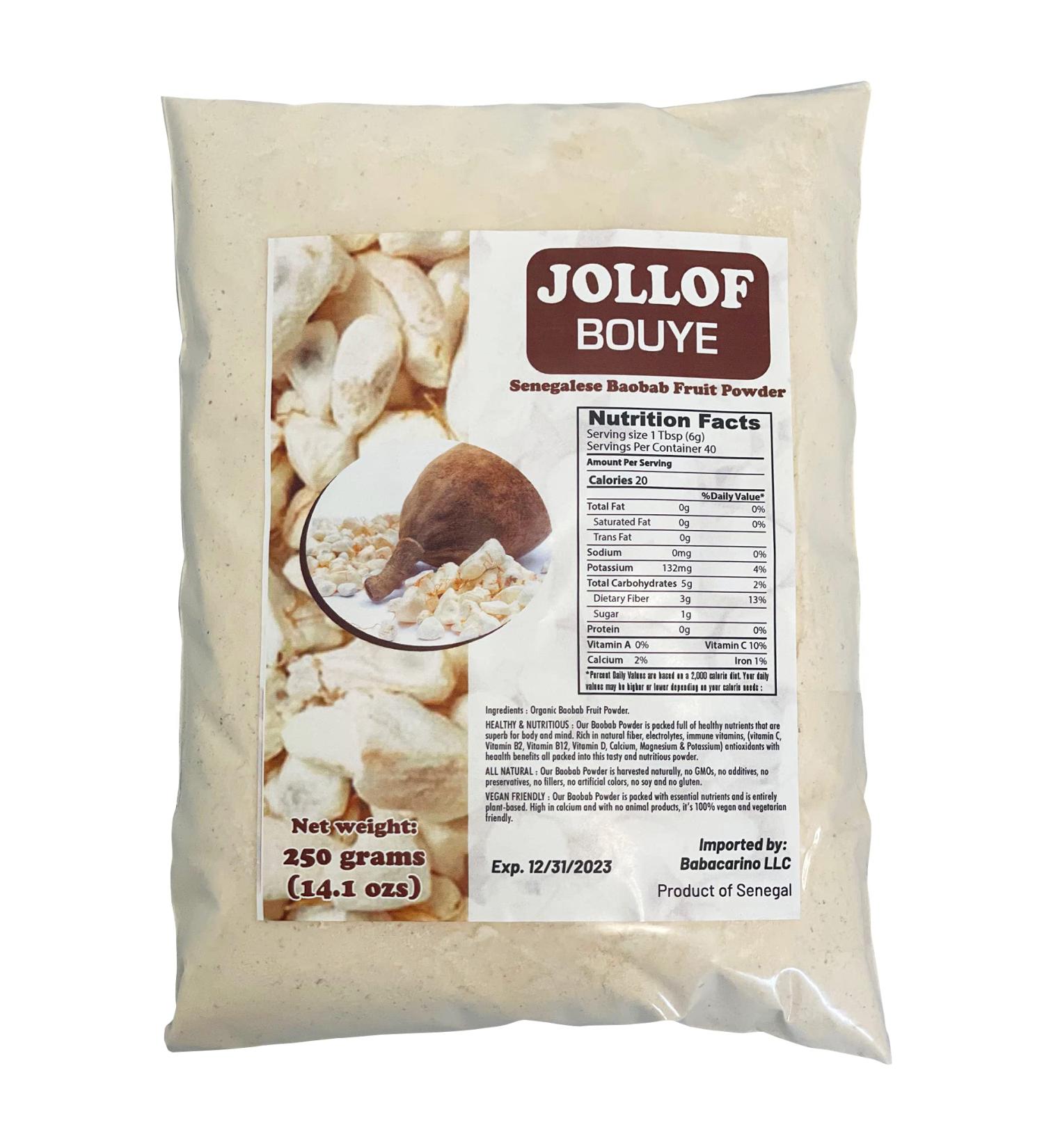 Baobab Fruit Powder - Authentic Jollof Bouye from Senegal - Buy Online on GoSupps.com