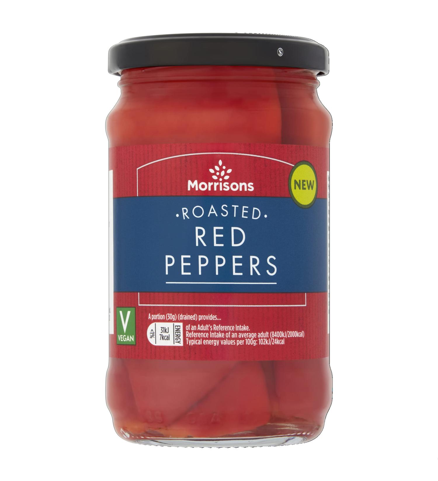 Morrisons Roasted Red Peppers 295g