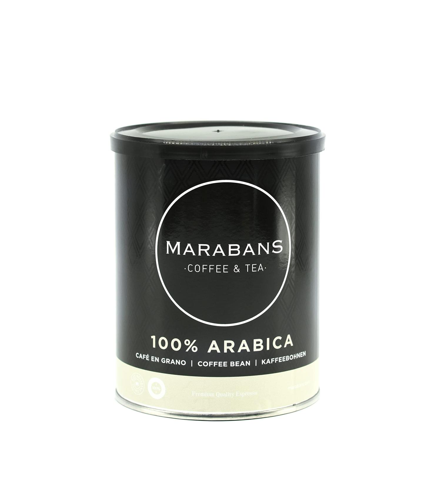  Marabans Coffee & Tea Marabans 100% Arabica coffee beans. 250-gram glass jar. 100% Brazilian coffee. Medium roast - Buy Online on GoSupps.com