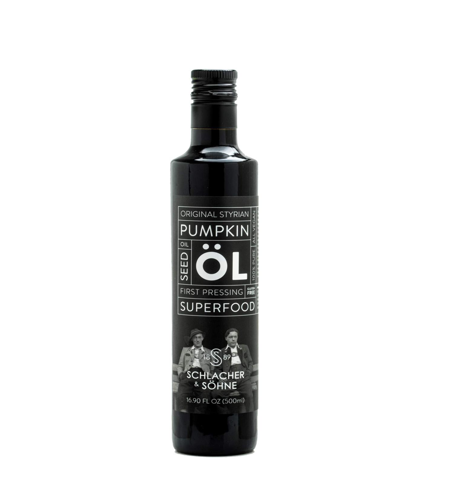 100% Pure Cold Pressed Styrian Pumpkin Seed Oil - Prostate Health, Hair Growth, Non GMO - Made in Austria (500ml) - Buy Online on GoSupps.com