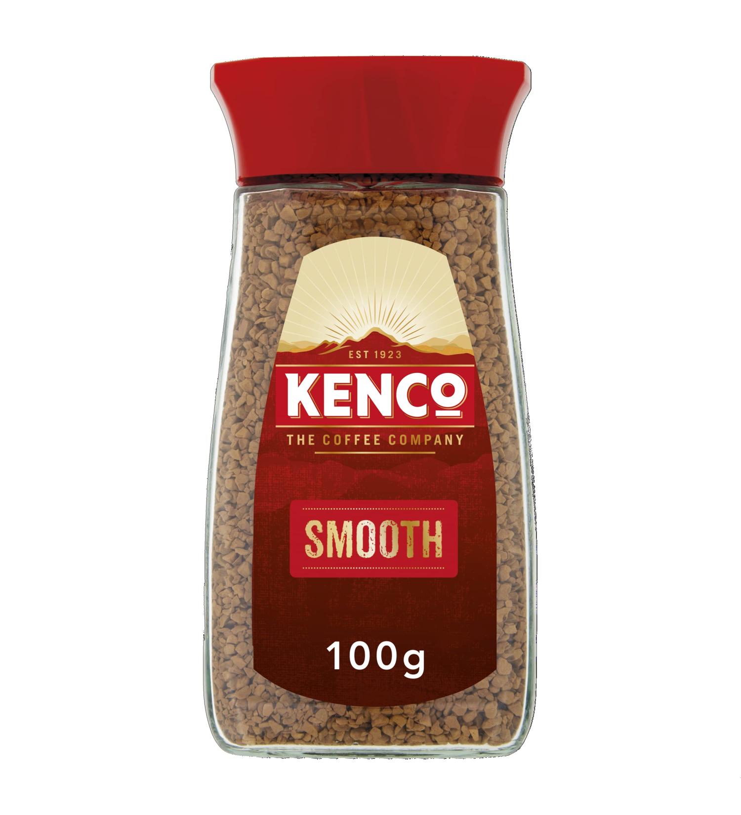 Kenco Smooth Instant Coffee 100g - Rich and Favourite Blend (1 Pack) - Buy Online on GoSupps.com
