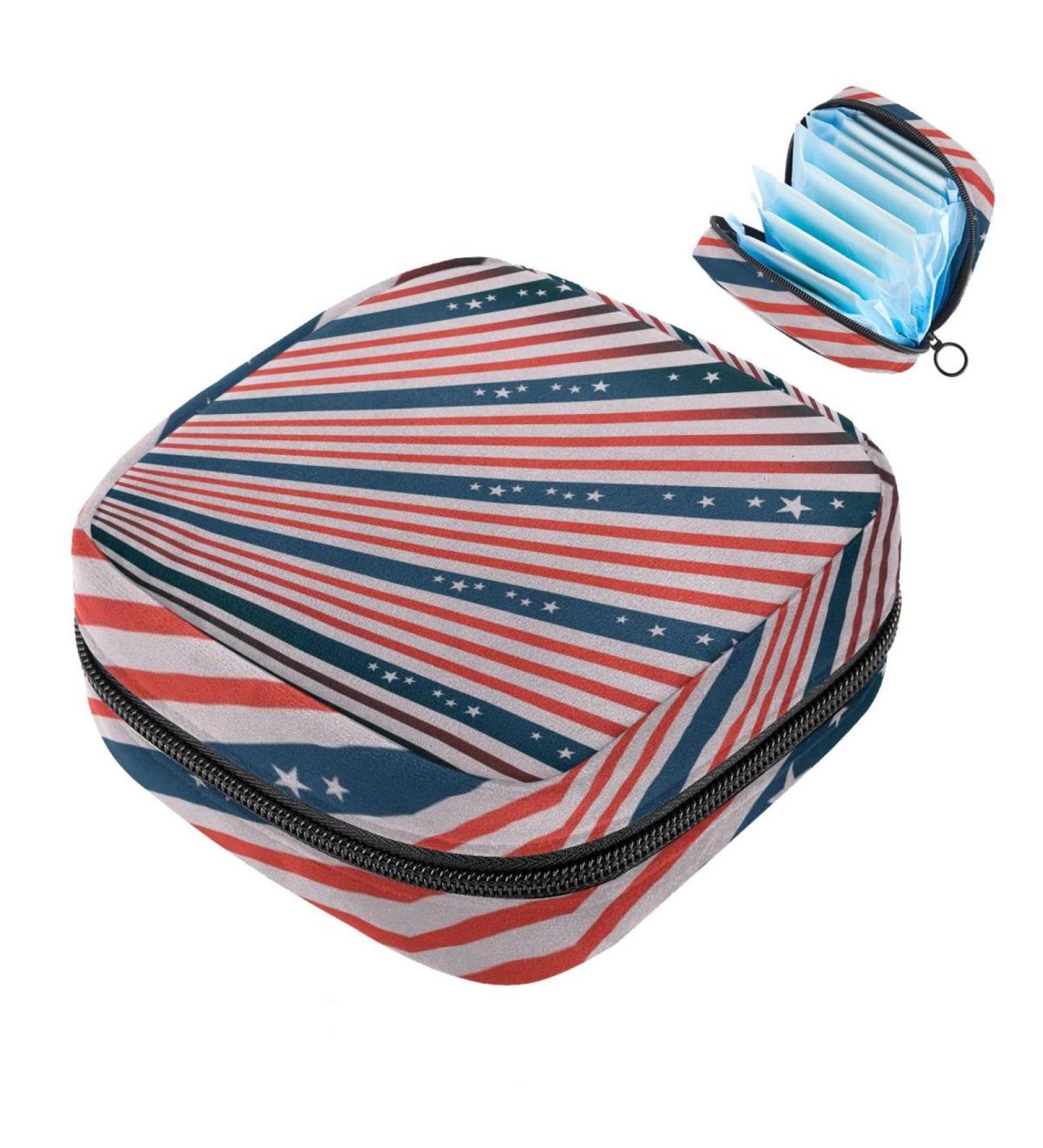 MUOOUM Abstract USA Flag Menstrual Cup Pouch & Storage Bag - Buy Online on GoSupps.com