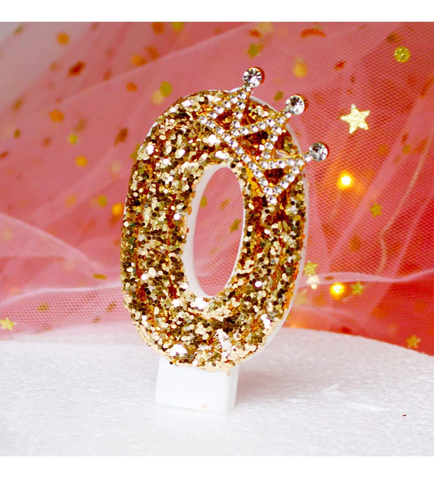 Personalised Cake Toppers Cake Decorations 1pcs Party Number Candles Glitter Crown Design Candle for Girls Boys Exquisite Happy Birthday Cake Toppers (Color : 7 Style2 7x4cm) (Color : 8 Style2 7x4cm ( 0 Style2 7x4cm - Buy Online on GoSupps.com