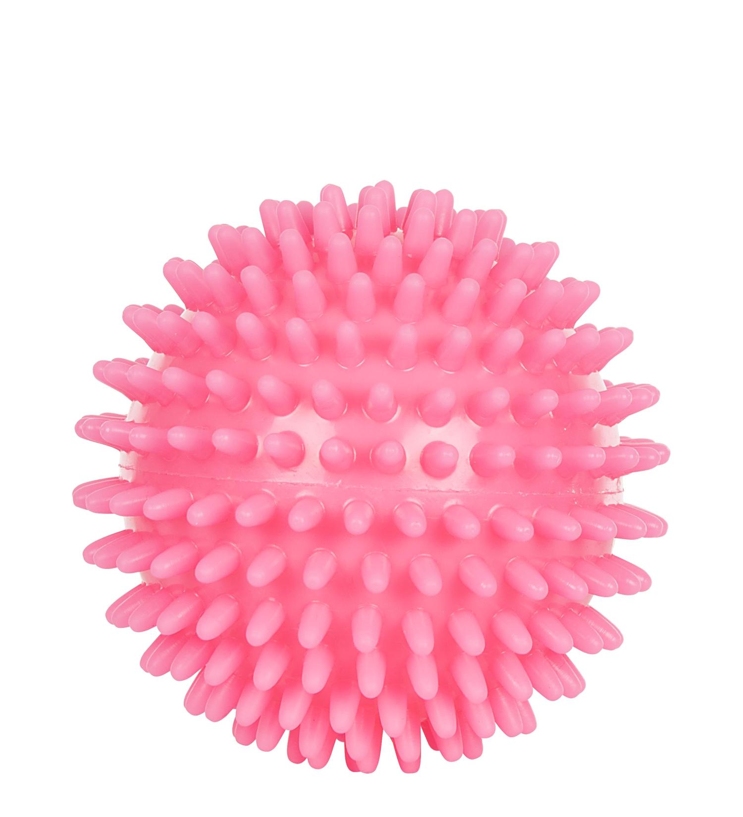 Sport-Tec Hedgehog Massage Ball - Soft Reflexology Self-Massage Tool 9 cm Neon Pink - Buy Online on GoSupps.com