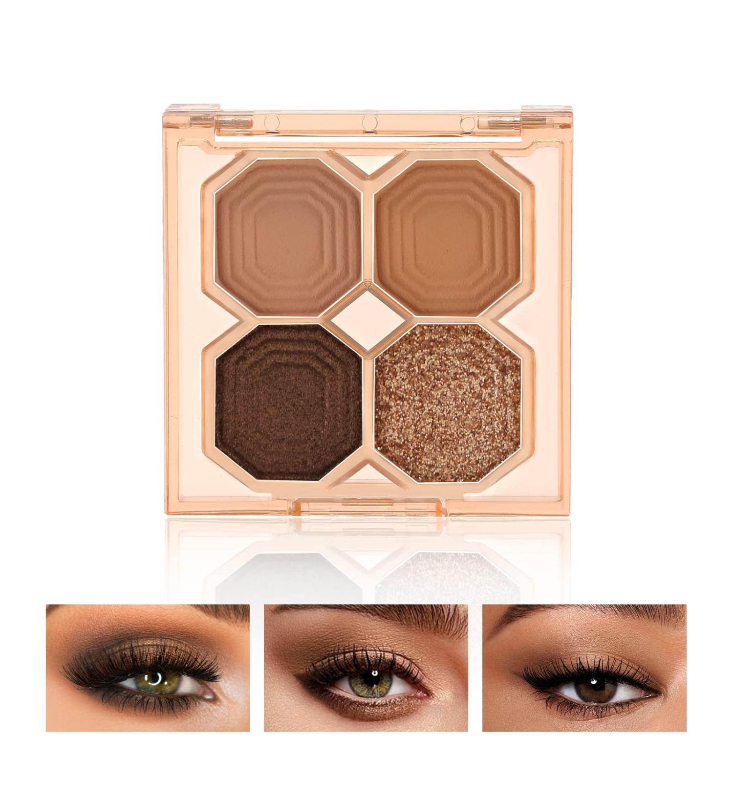 Boobeen Eyeshadow Palette - Matte Glitter Makeup for Natural Eye Look 01 - Buy Online on GoSupps.com