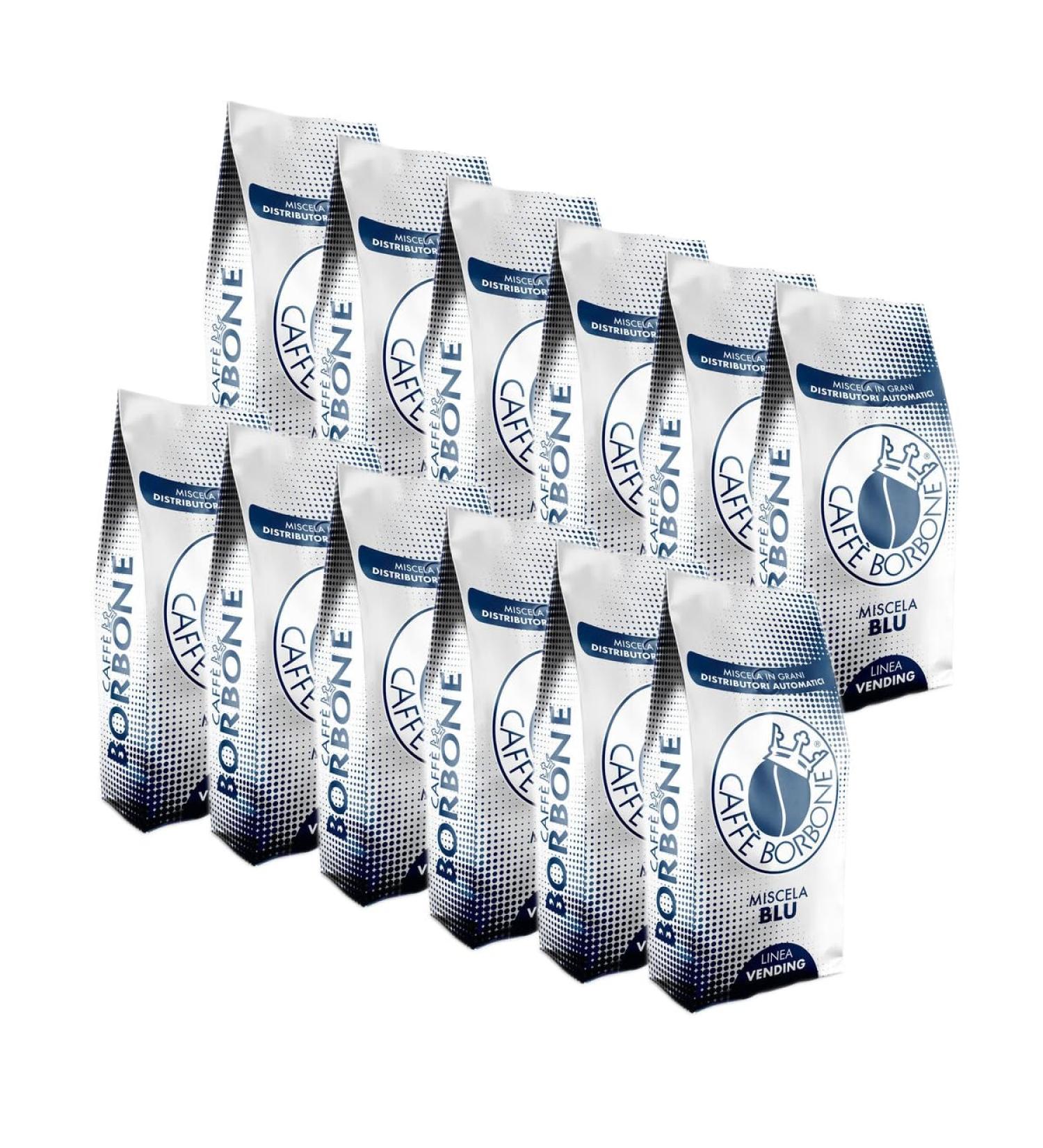 Caffè Borbone BLUE blend coffee beans 1 kg x 12