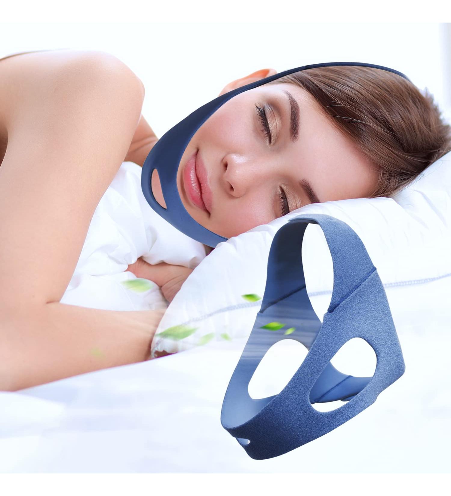 2023 Upgraded Anti Snoring Chin Strap - Adjustable Stop Snore Aid for Men and Women - Effective Relief for Dry Mouth and Noise - Breath Easy with Professional Sleep Support (Blue) - Buy Online on GoSupps.com