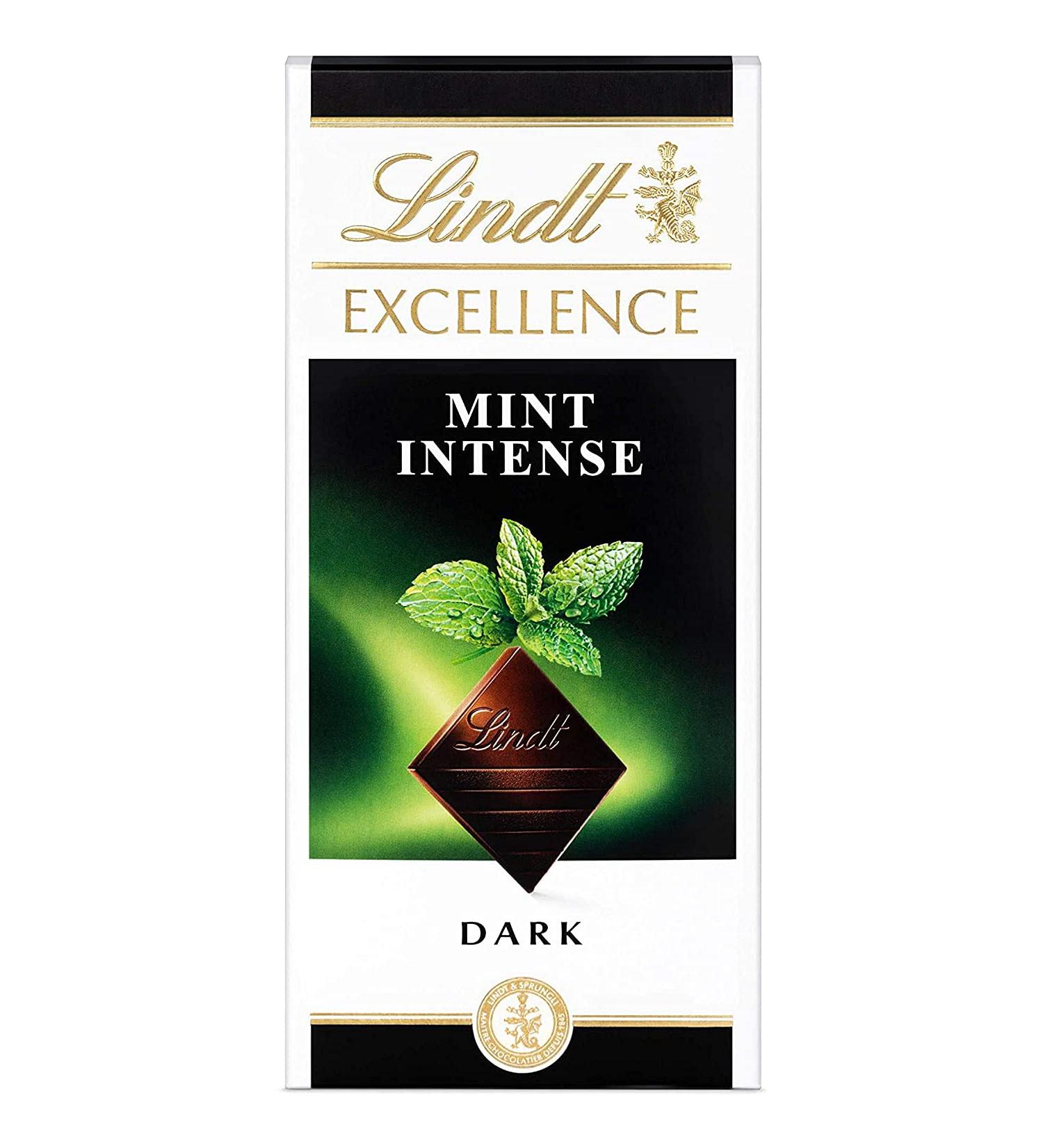 Lindt Lindt Excellence Mint Intense 100g - Buy Online on GoSupps.com