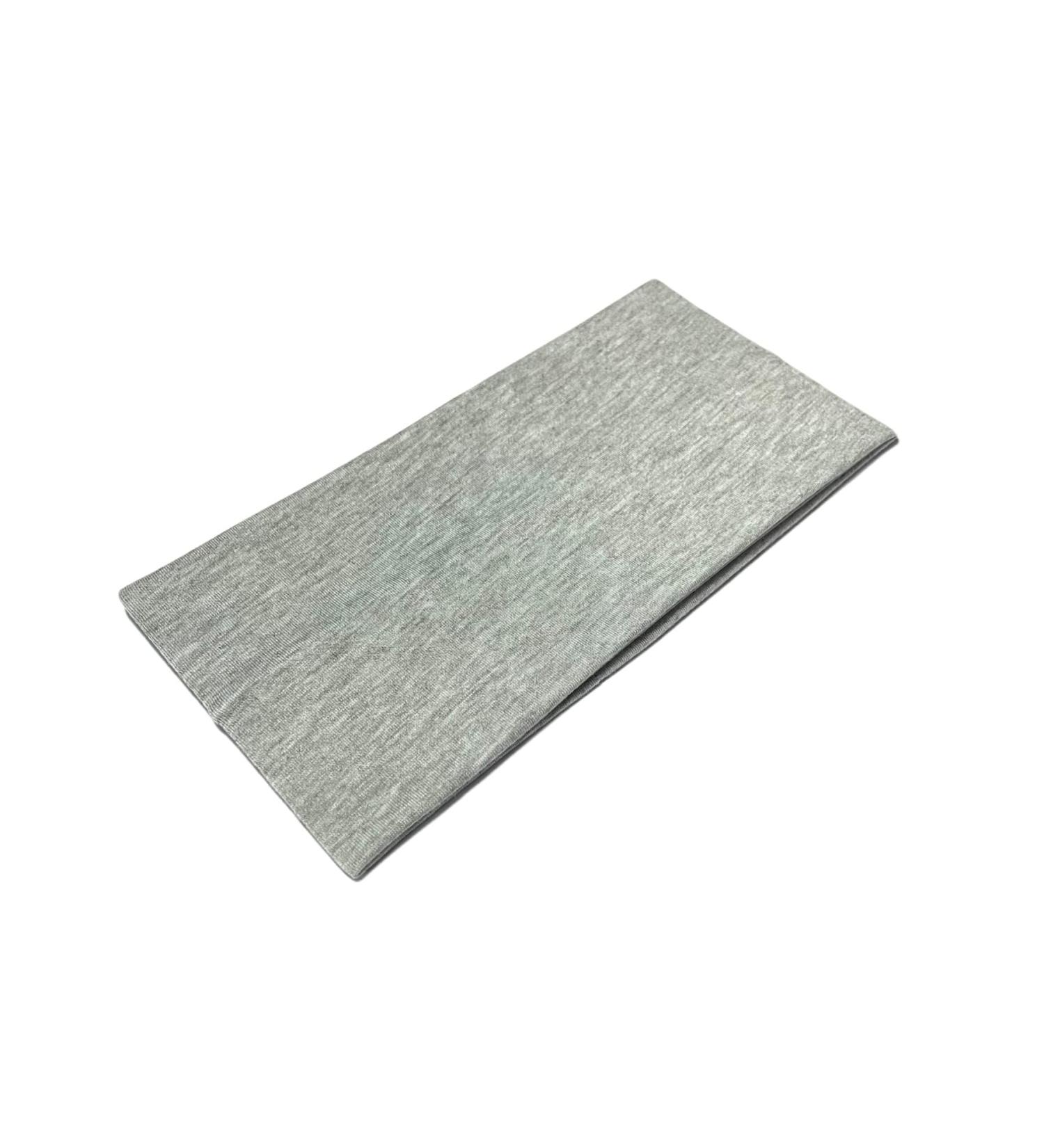 Extra Wide Plain Stretchy Headband 11cm - Grey | Unisex Kylie Head Band for Women & Men - Soft Hairbands for Yoga and Sports - Buy Online on GoSupps.com