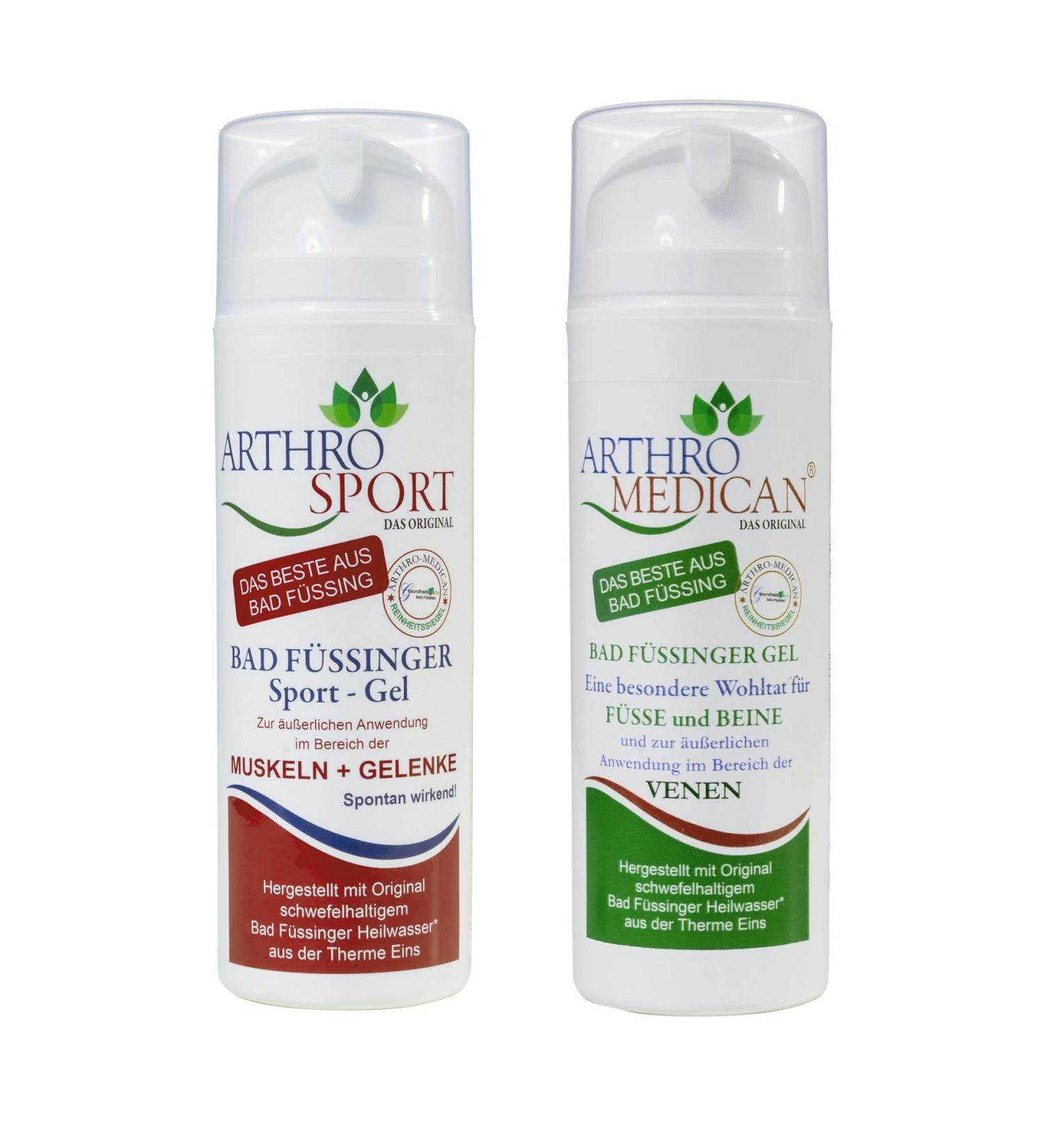 Arthro-Medican Arthro-Sport - Bad F ssinger Sport-Gel 150 ml and Feet-Legs-Gel 150 ml