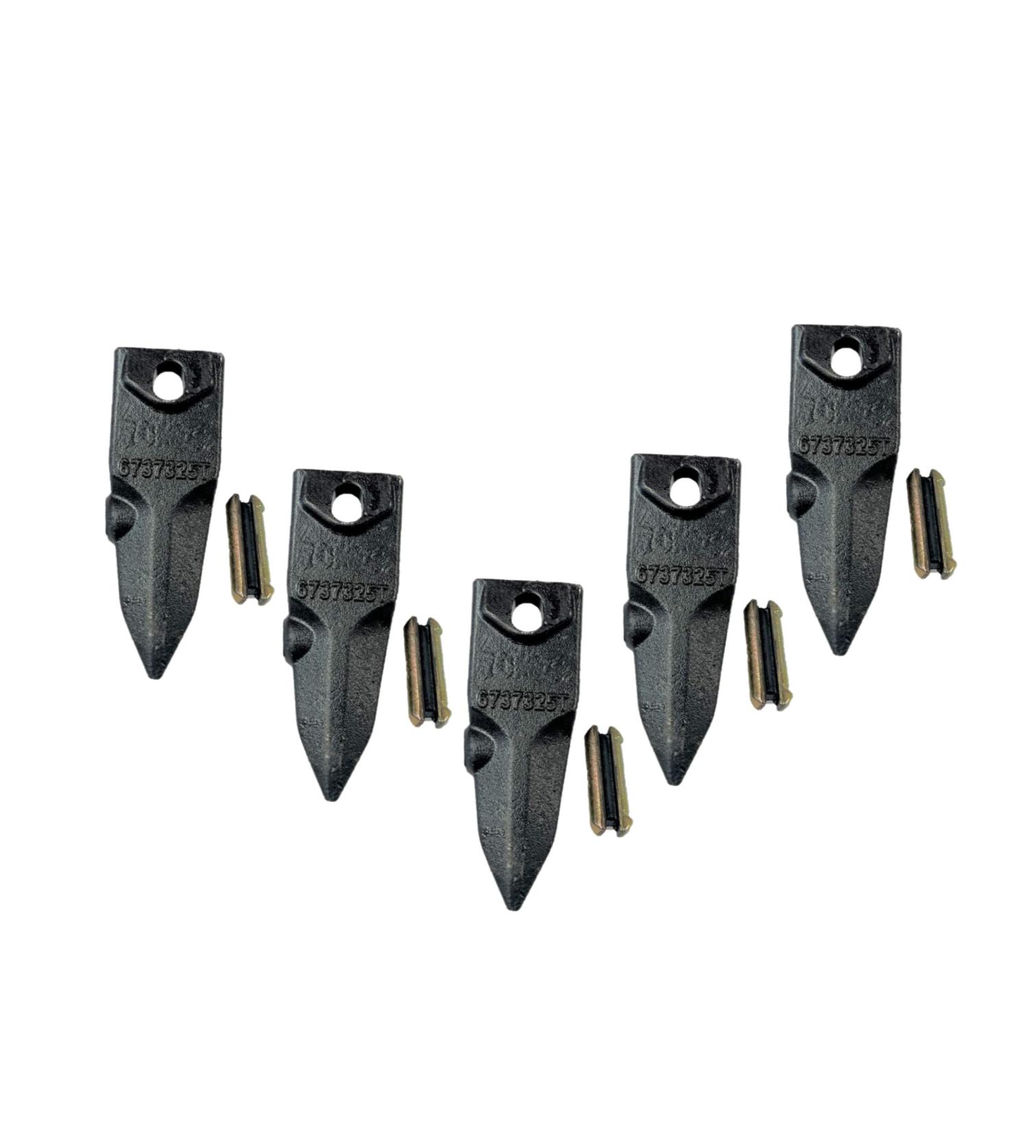 Buy Teeth X156XTL 6737325T (5 Pack) - Tiger Rock Bucket Digging Teeth with Roll Pins P156 for X156 Style Tooth - Fast International Shipping - Buy Online on GoSupps.com