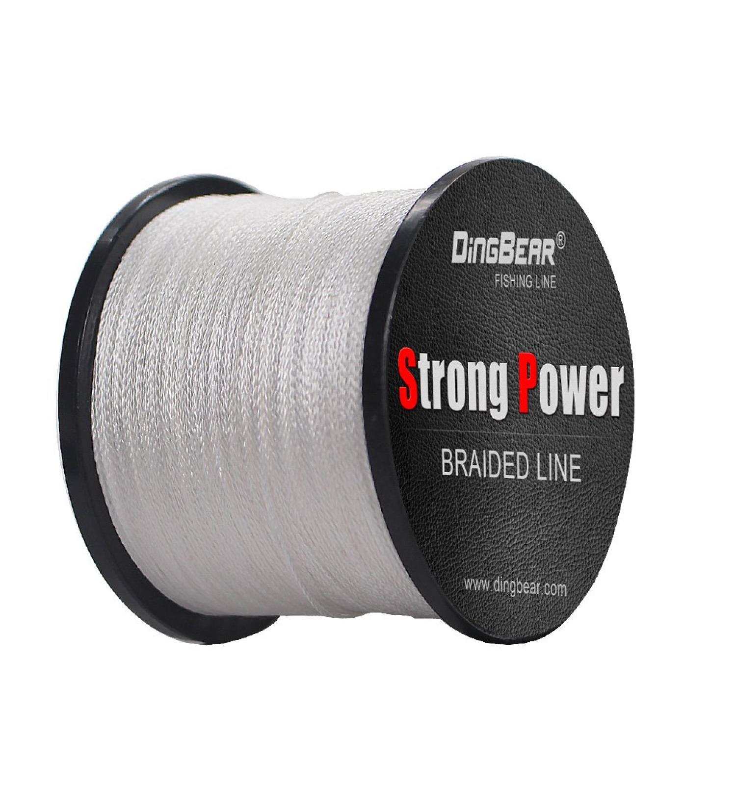 Dingbear Super Strong Braided Fishing Line - White 437Yd/400m 65LB/0.37mm - Buy Online on GoSupps.com