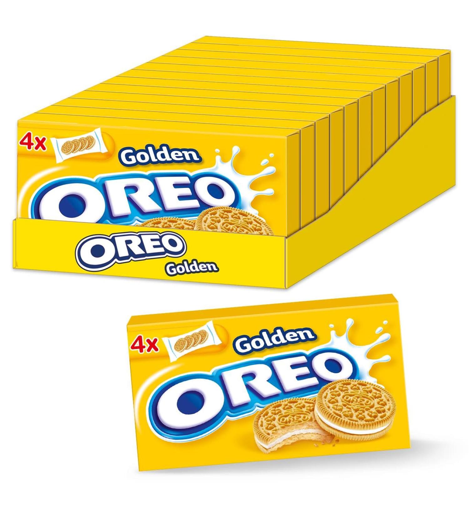 Oreo Golden Box - Double Biscuit with Cream Filling 12x176g | International Shipping Available - Buy Online on GoSupps.com
