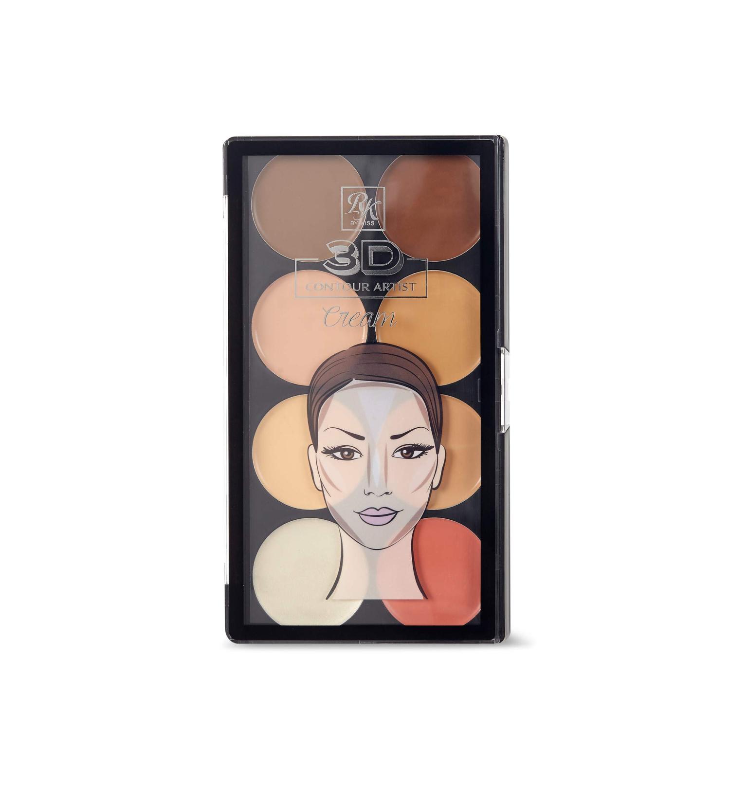 Ruby Kisses 3D Cream Contour Artist Makeup Palette - Light | Contouring Palette - Buy Online on GoSupps.com