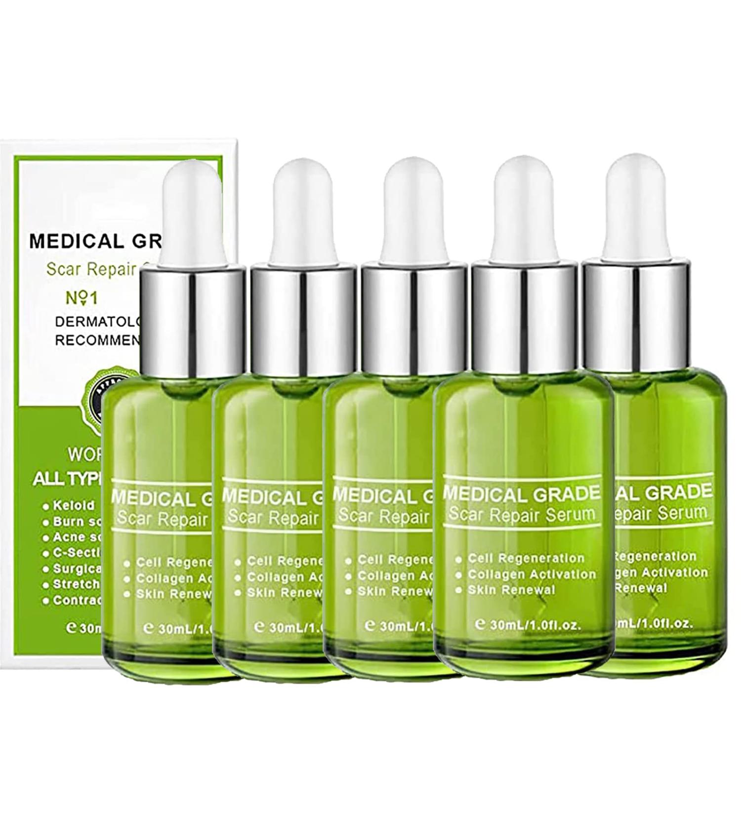 Goopgen Advanced Scar Repair Serum - Medical Grade Nature Scar Treatment for All Types of Scars (5pcs) - Buy Online on GoSupps.com
