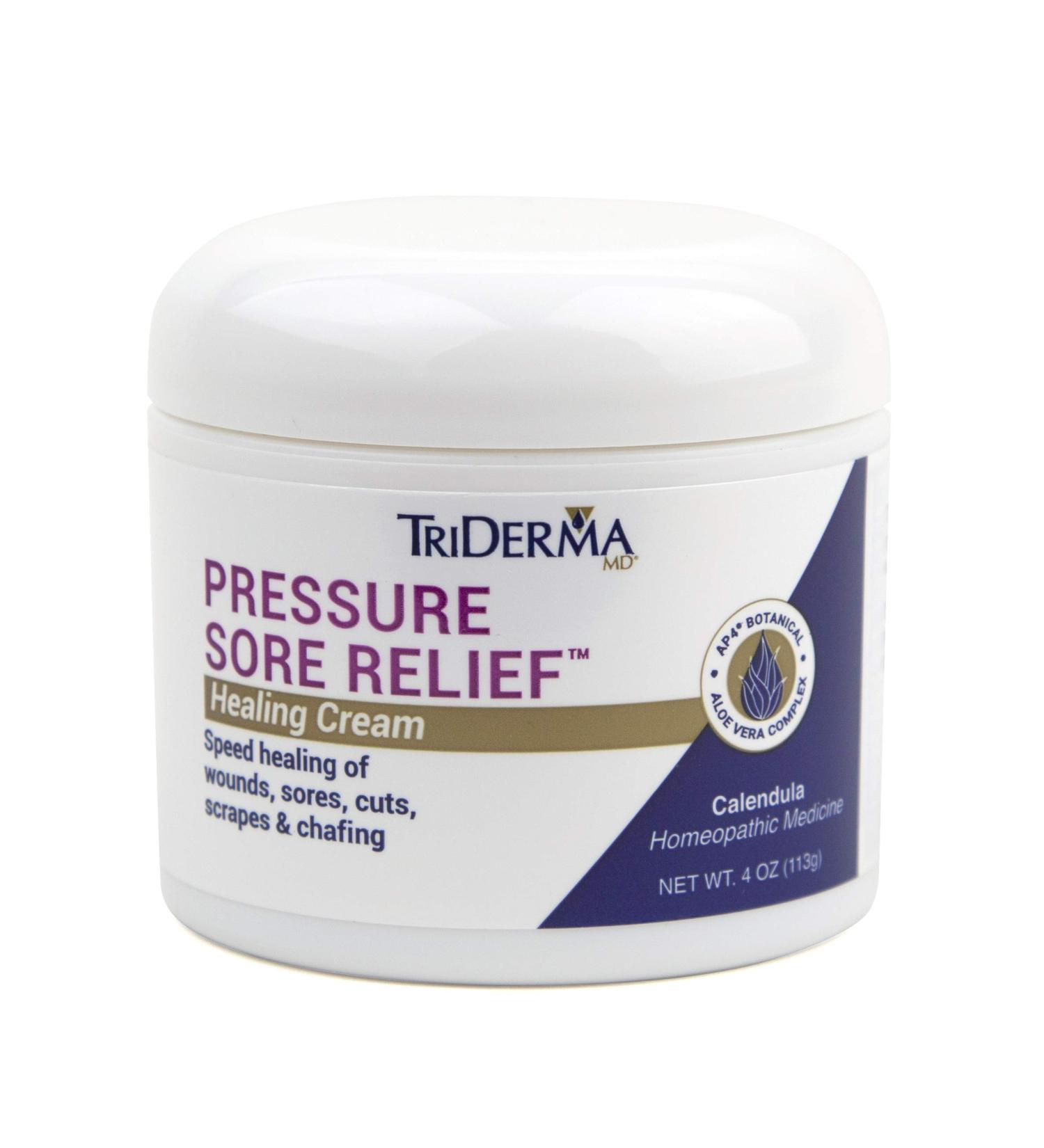 TriDerma Pressure Sore Relief Healing Cream 4oz - Fast-Acting Solution for Soothing and Healing Pressure Sores - Buy Online on GoSupps.com