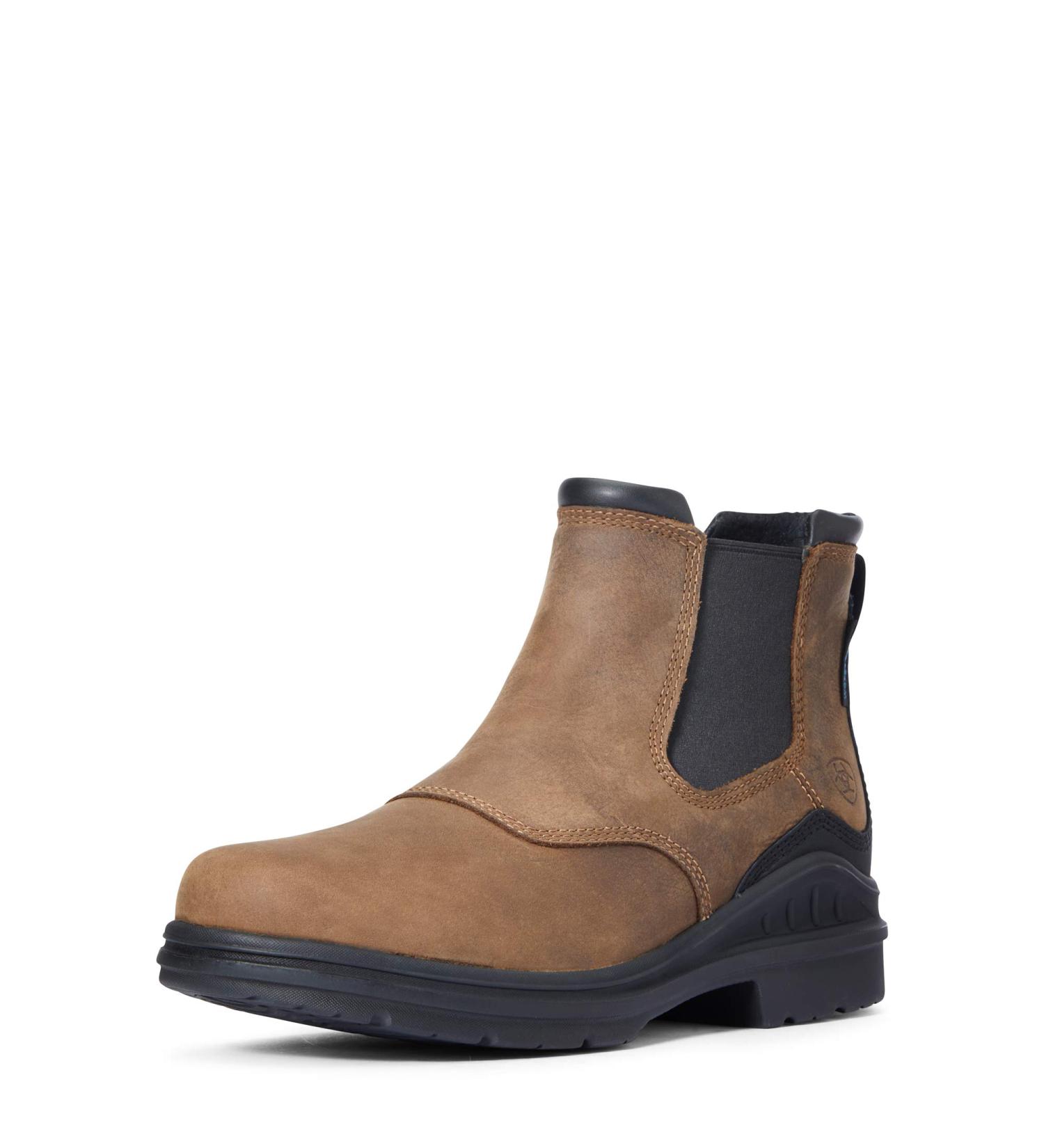 ARIAT Barnyard Twin Gore II Men's Ankle Boots - Antique Brown Size 12.0 (47) | Shop Internationally - Buy Online on GoSupps.com