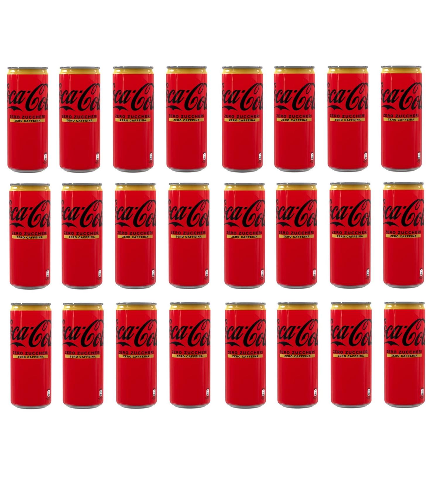 Buy 24x Coca-Cola Zero Sugar & Caffeine-Free Soft Drink - 330ml Cans (Pack of 24) | International Shipping Available - Buy Online on GoSupps.com