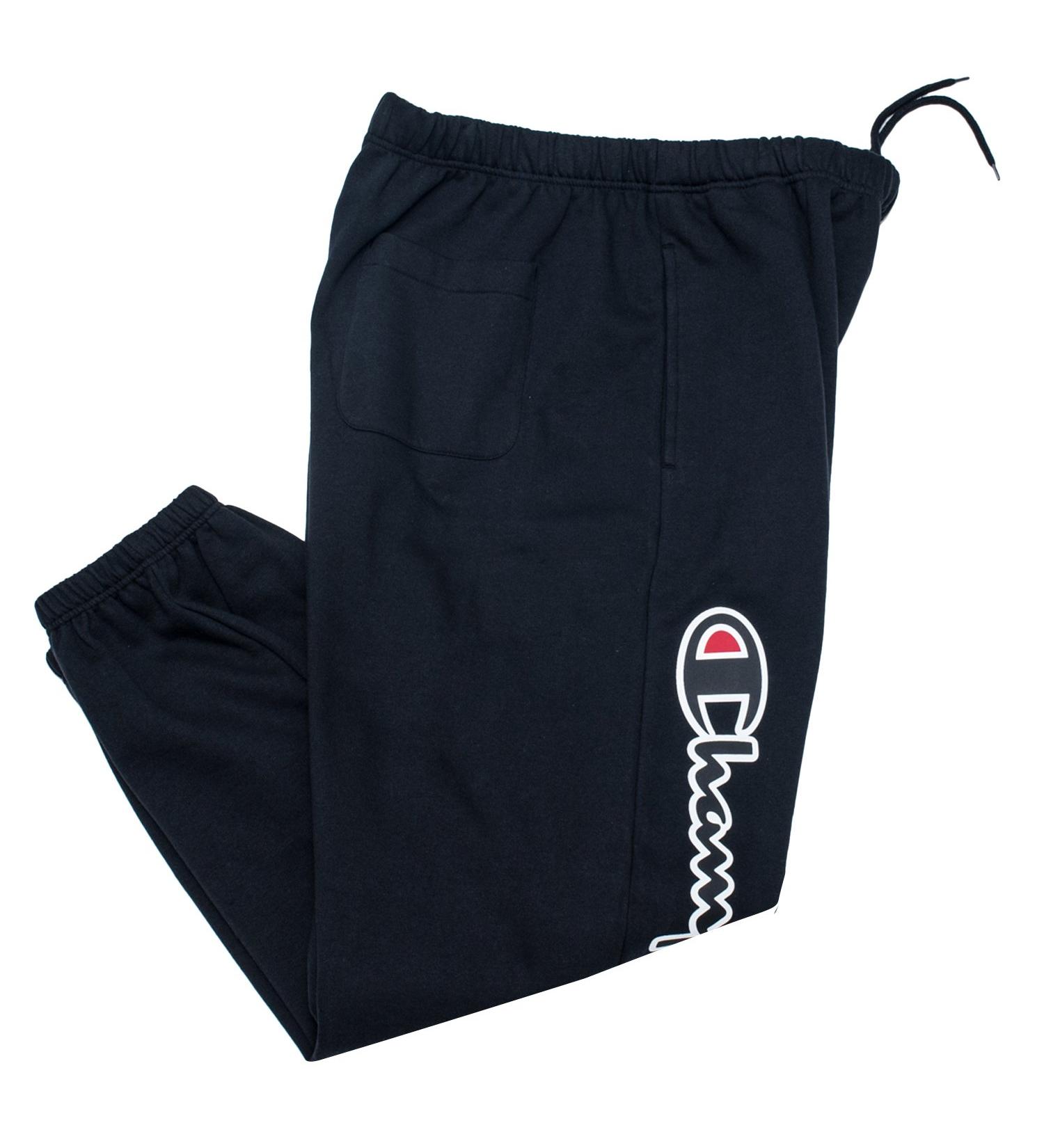 Champion Men's Big and Tall Fleece Joggers - Size 4X Black | Cotton Sweatpants - Buy Online on GoSupps.com