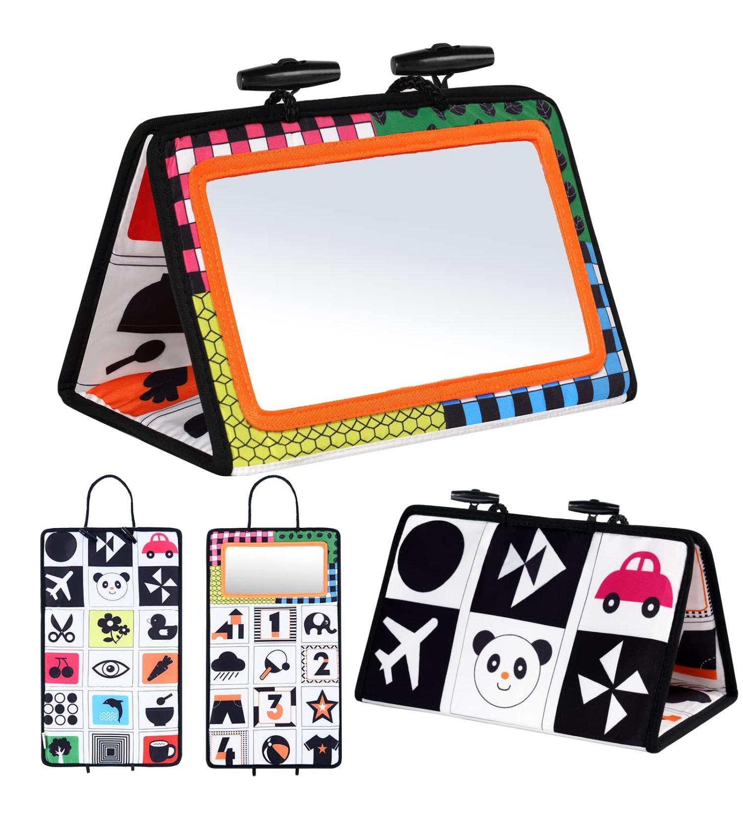 Vicloon Baby Mirror & Educational Toys | Travel Toys for Newborns & Toddlers | Cognitive Development & Learning - Buy Online on GoSupps.com