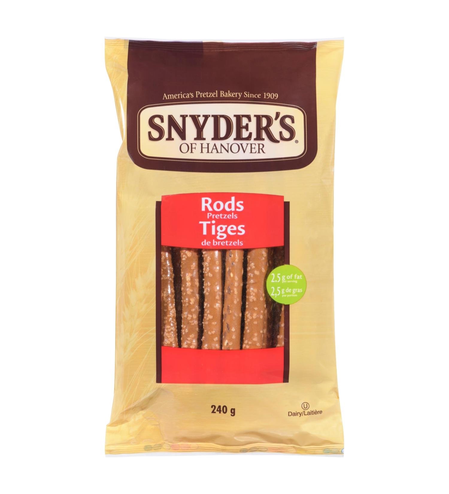 Snyder's Pretzel Rods 240 Grams (Pack of 1) - Buy Online on GoSupps.com