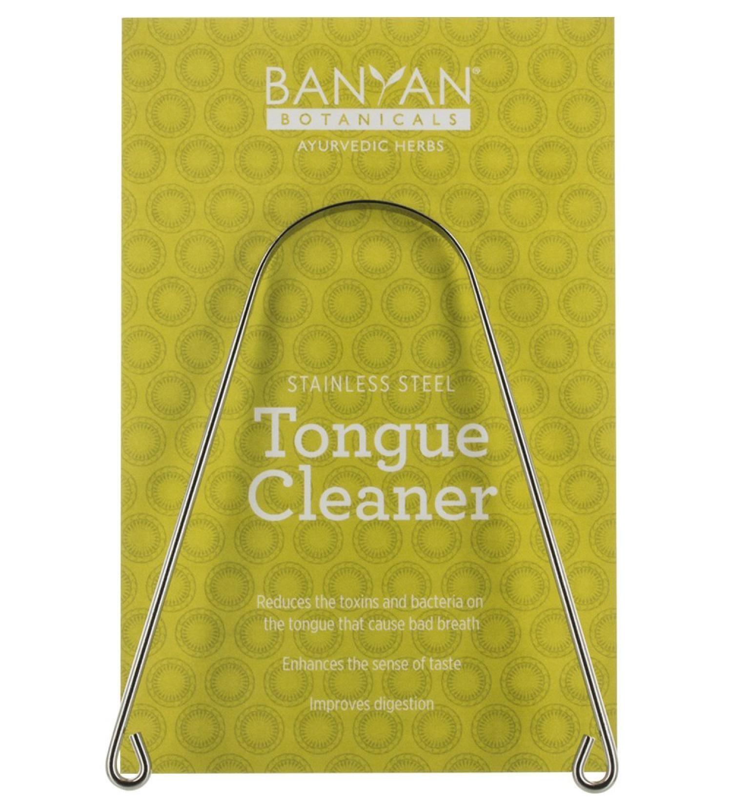 Banyan Botanicals Tongue Cleaner - Natural Ayurvedic Oral Care Tool - Buy Online on GoSupps.com