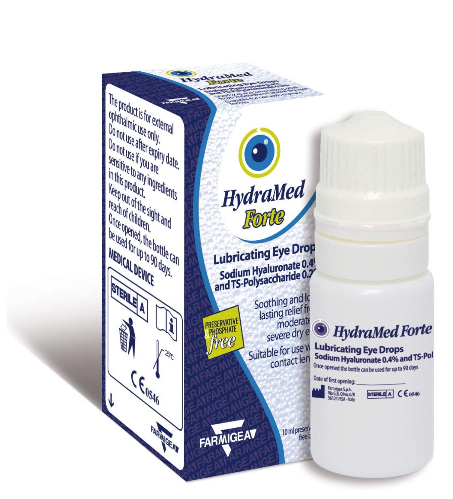 HydraMed Forte Eye Drops 10ml - Buy Online on GoSupps.com