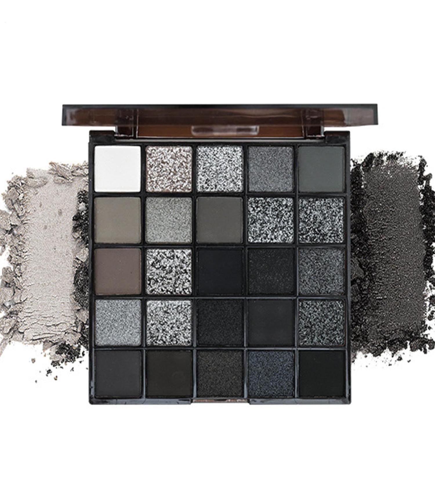 Dinchaakuarry Black Eyeshadow Powder Shaimmer Matte Palette Nonbreathing Eye Makeup Professional Smoky Palette Glitter Eye Shadow Kit Dramatic Eye Makeup Cool Shadow Shadow Dark Tone Palette High Color Eyeshadow - Buy Online on GoSupps.com