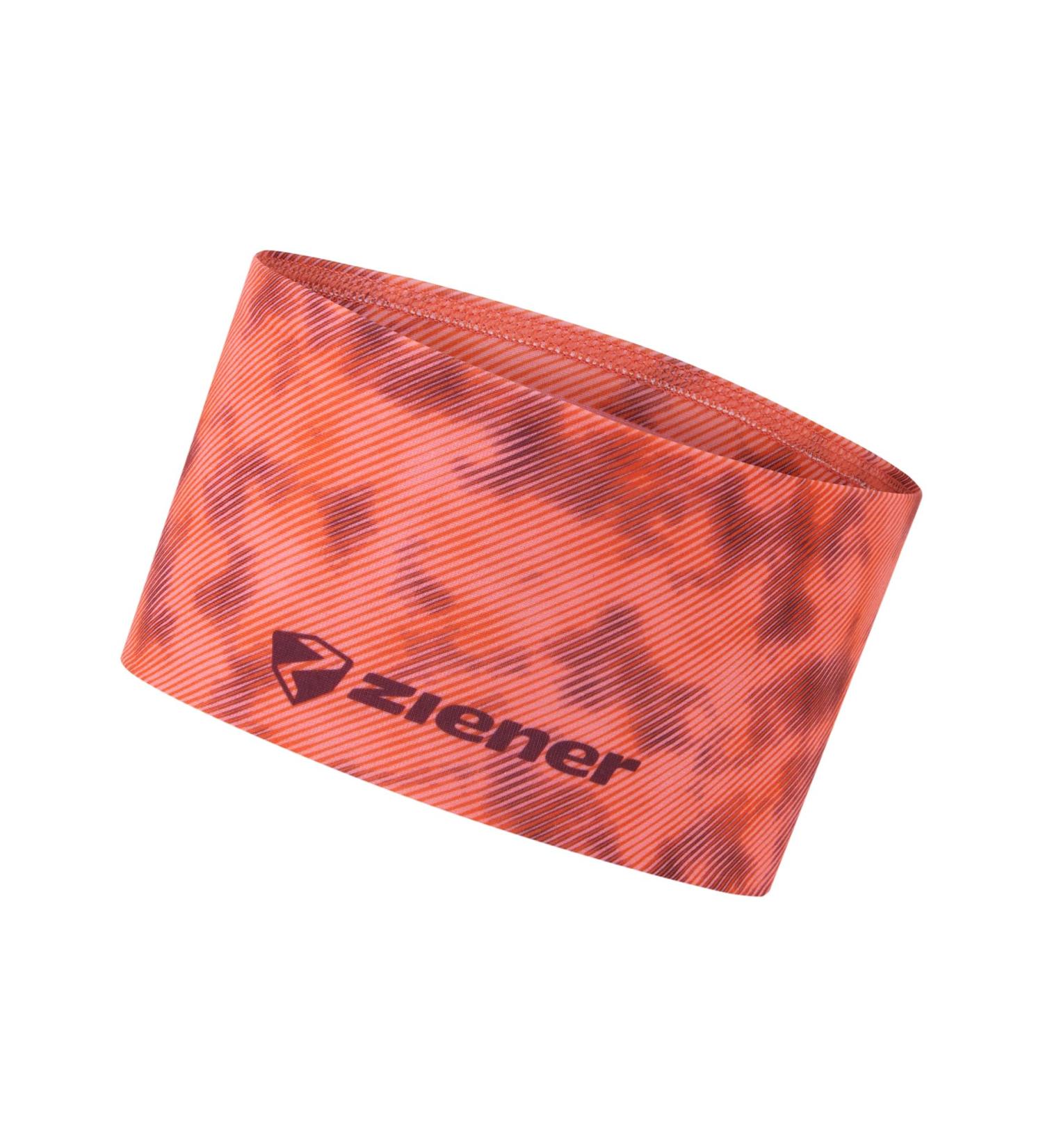 Ziener children's IMMRE headband/Powerstretch breathable pink stripe print S