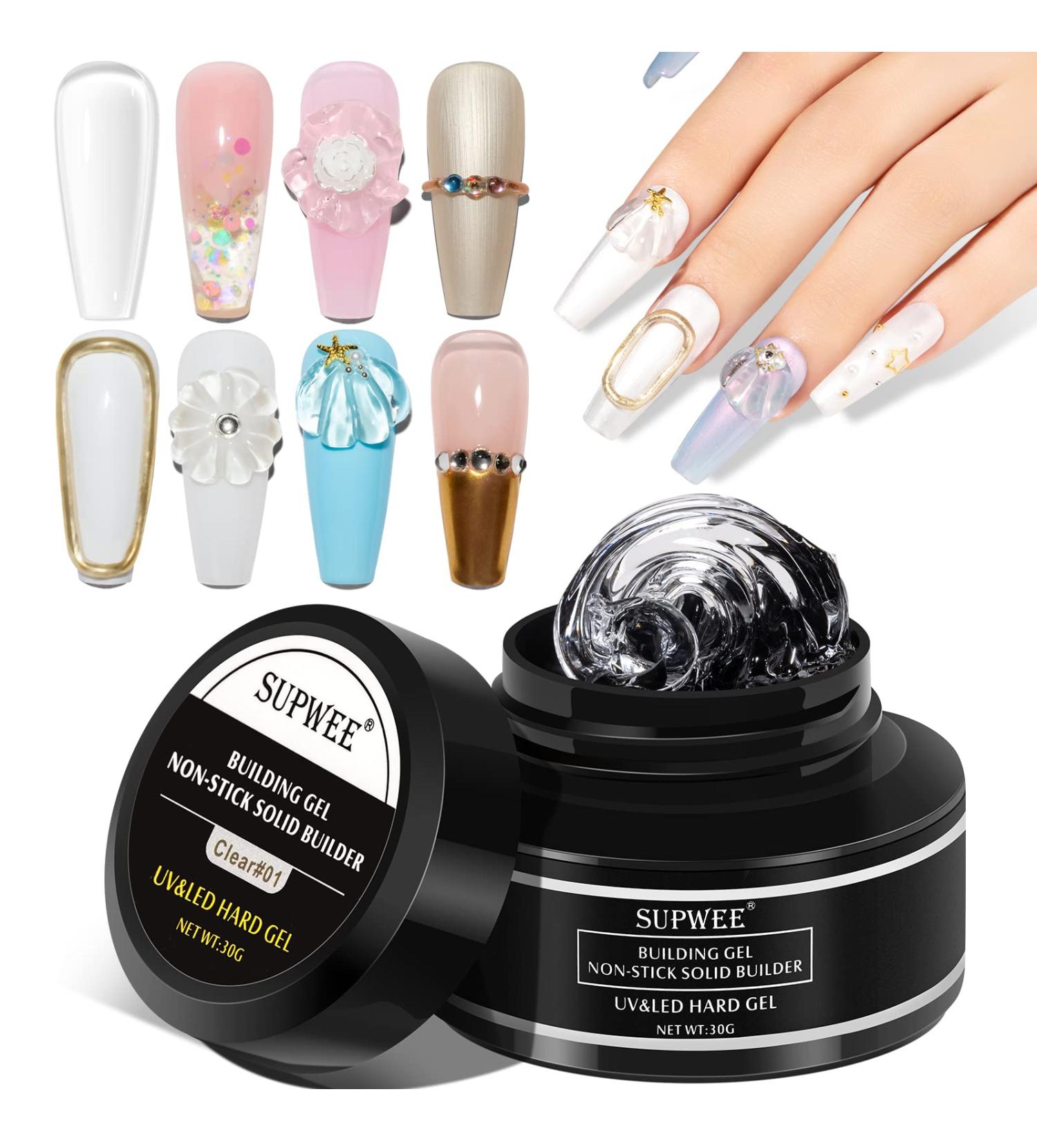 Clear Solid Builder Gel Nail Extension Sculpture Gel 30g - DIY at Home - Buy Online on GoSupps.com