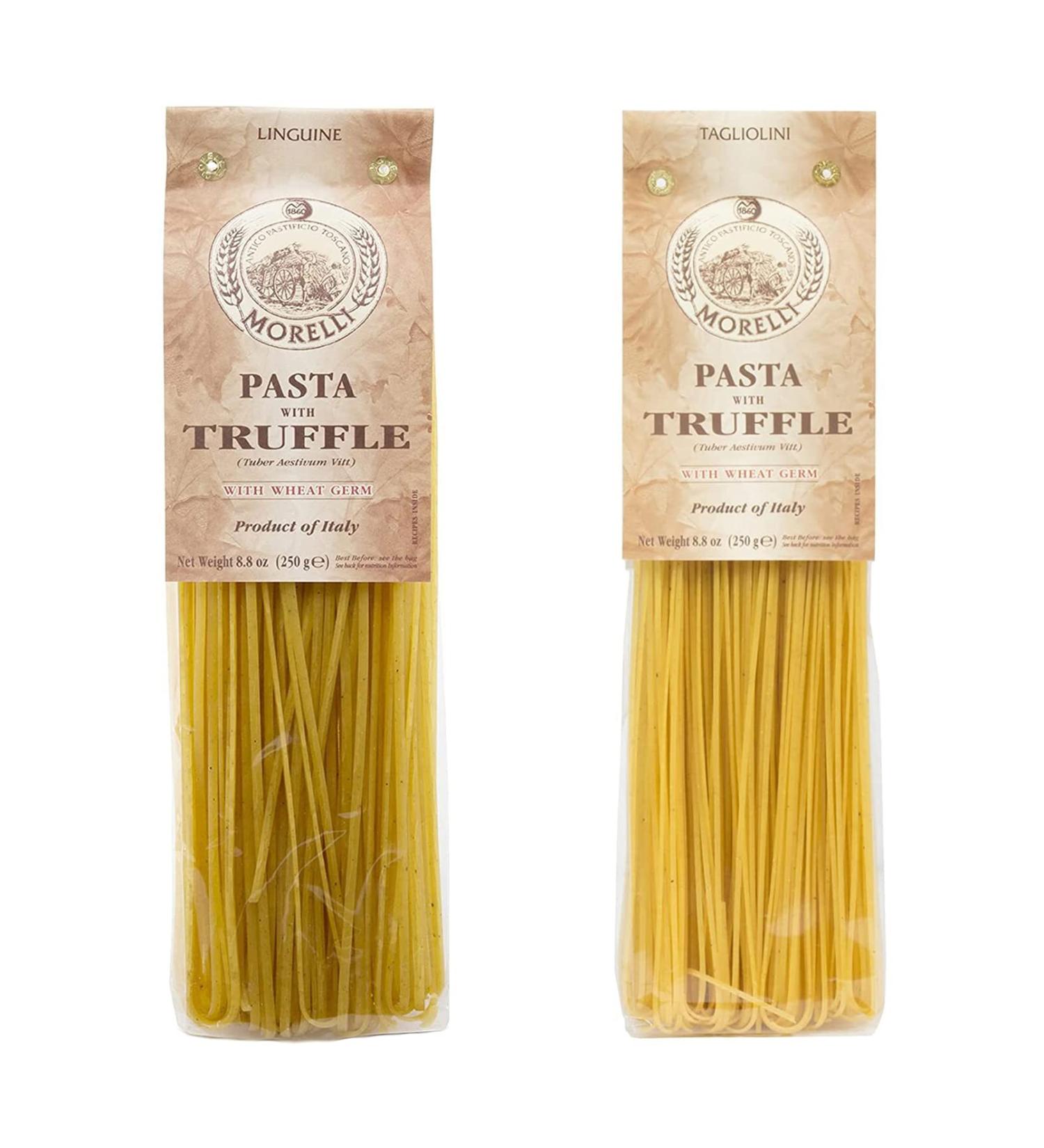 Bellina Tagliolini and Linguine Italian Truffle Pasta Variety Pack - Gourmet Imported Pasta Sampler (8.8 oz each) - Buy Online on GoSupps.com