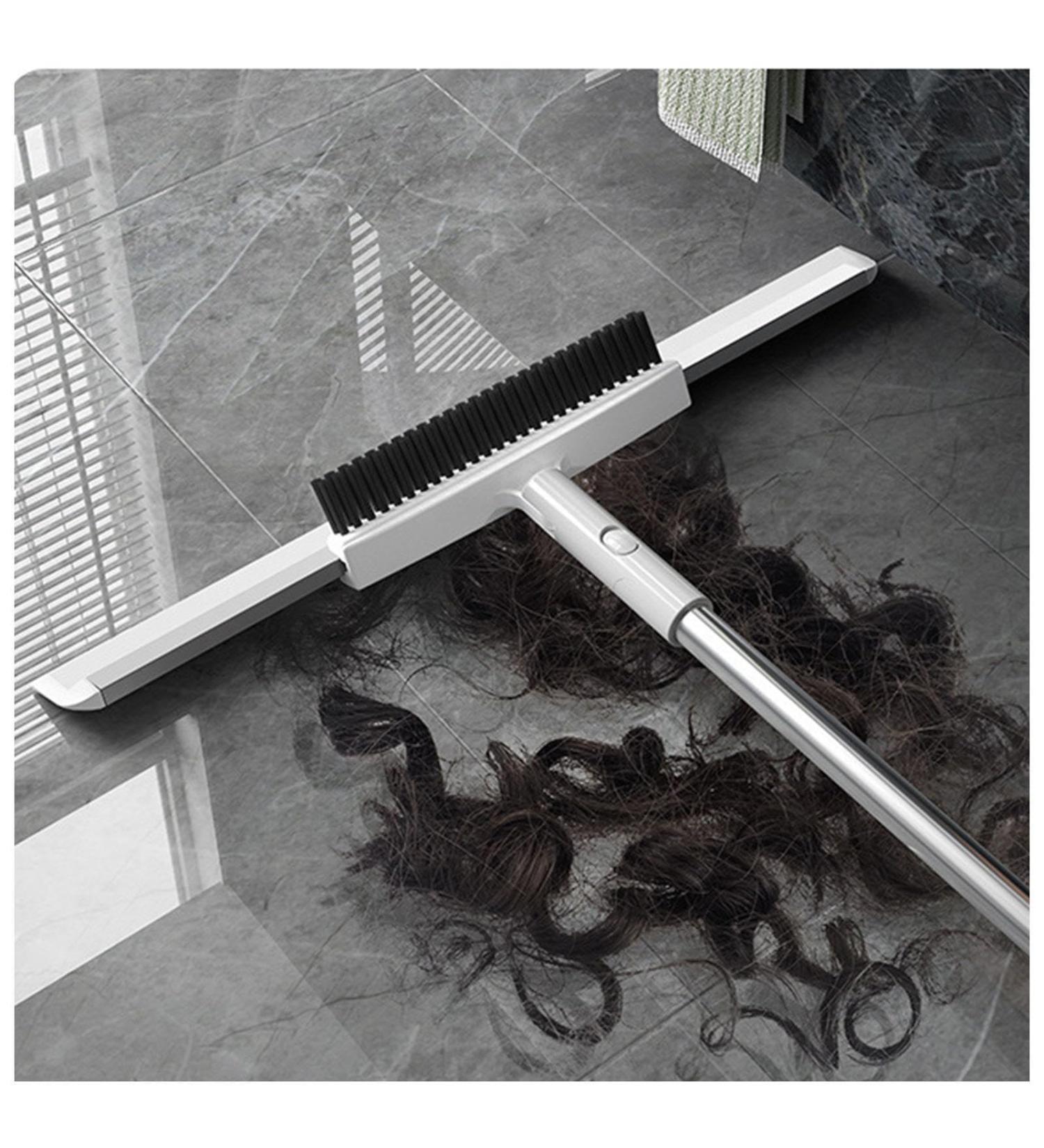 RRRYYYZZ Silicone Broom 2 in 1 Scrape and Heavy-Duty Stiff Bristle Scrubber Brush Silicone Brooms for Floor Cleaning Garage Floor Squeegee for Smooth Floors Rugs Windows - Buy Online on GoSupps.com