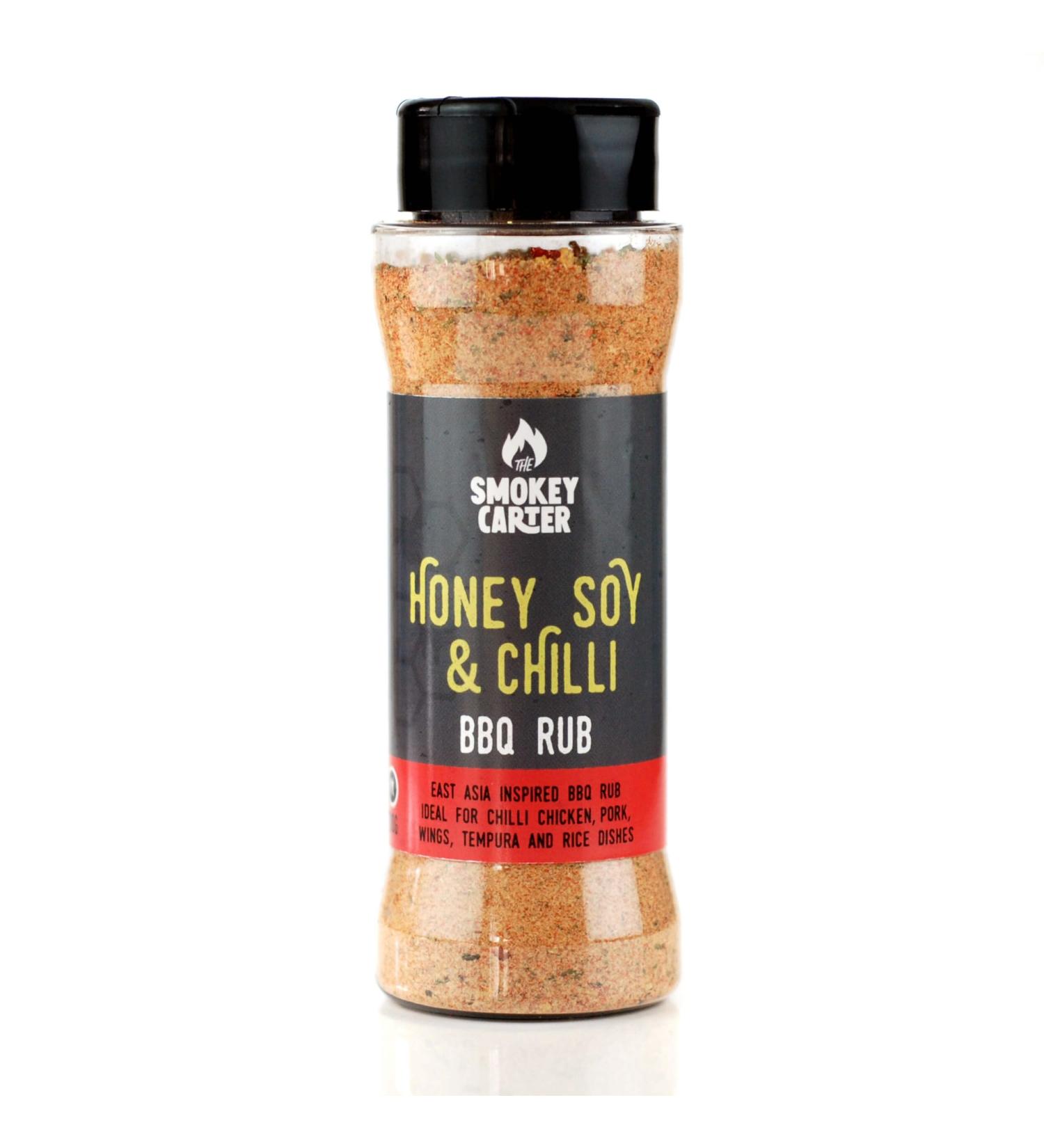 Honey Soy & Chilli BBQ Rub Shaker | The Smokey Carter | Asian Inspired Seasoning | Ideal for Korean BBQ Noodles Wings & More - Buy Online on GoSupps.com