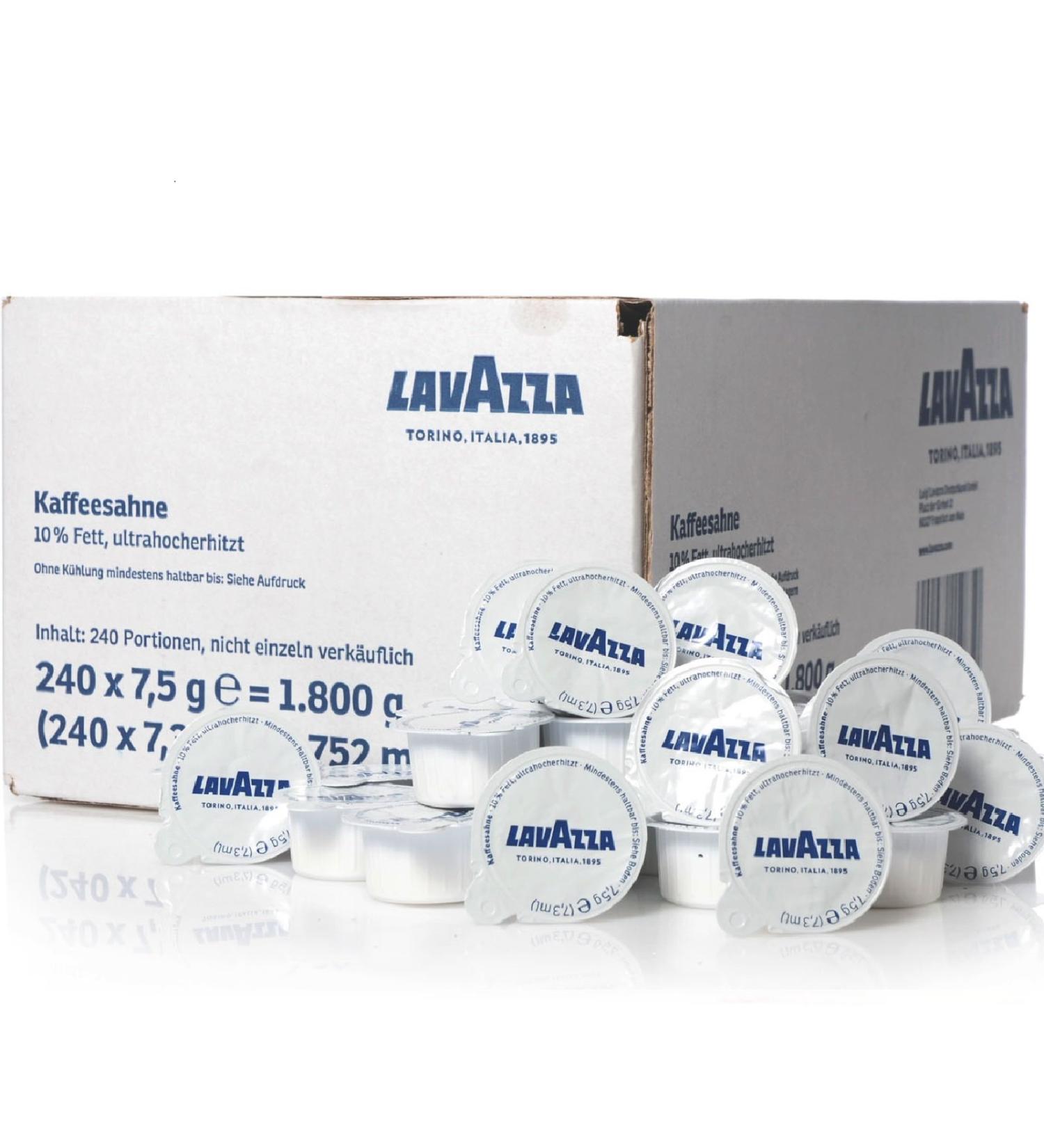 Lavazza Coffee Cream Portion Milk 240 x 7.5g Cup Portions 10% Fat