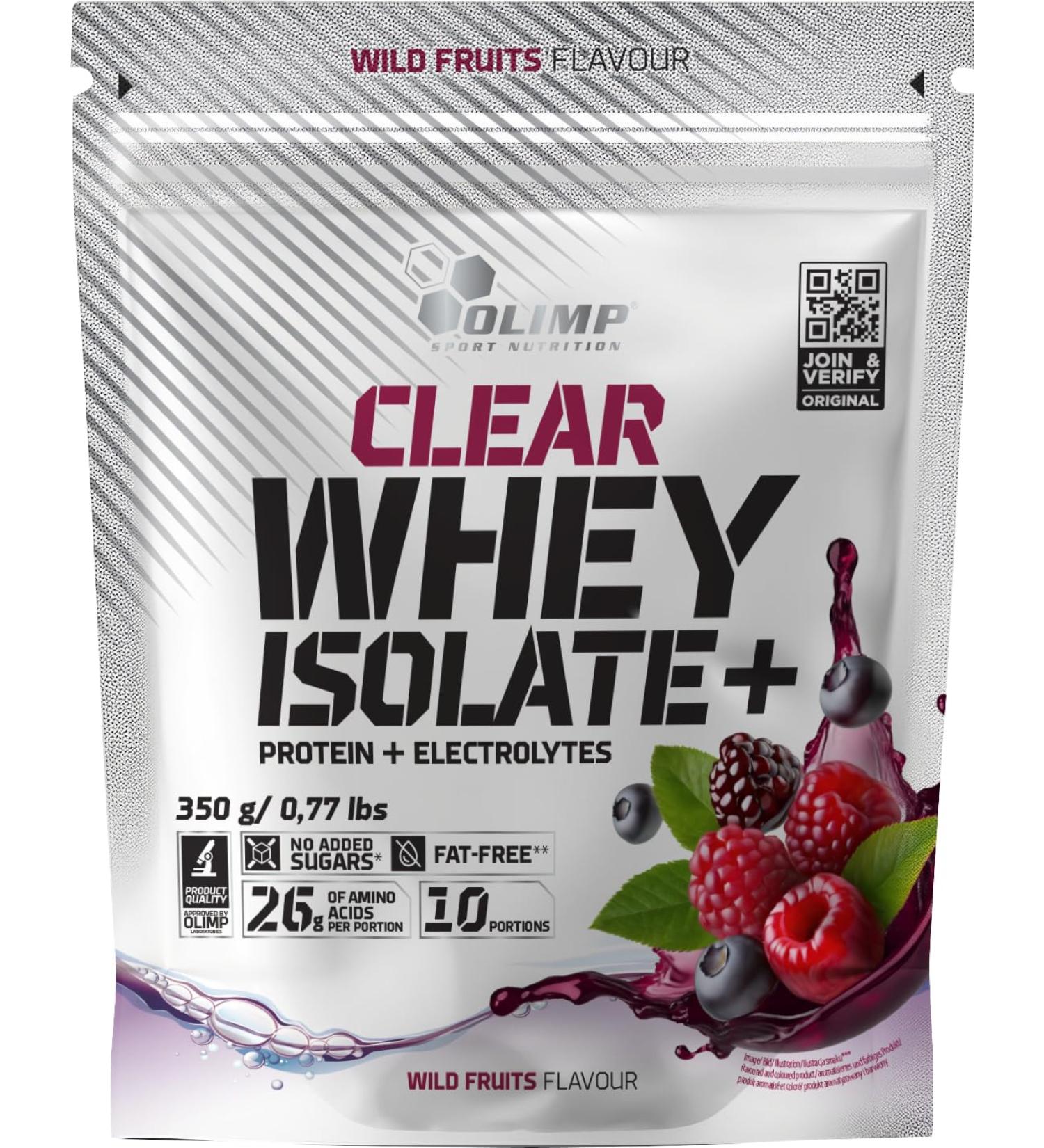 Olimp Clear Whey Isolate - 350g - Wild Fruits Mixed Berry | Premium Protein Supplement for International Shipping - Buy Online on GoSupps.com