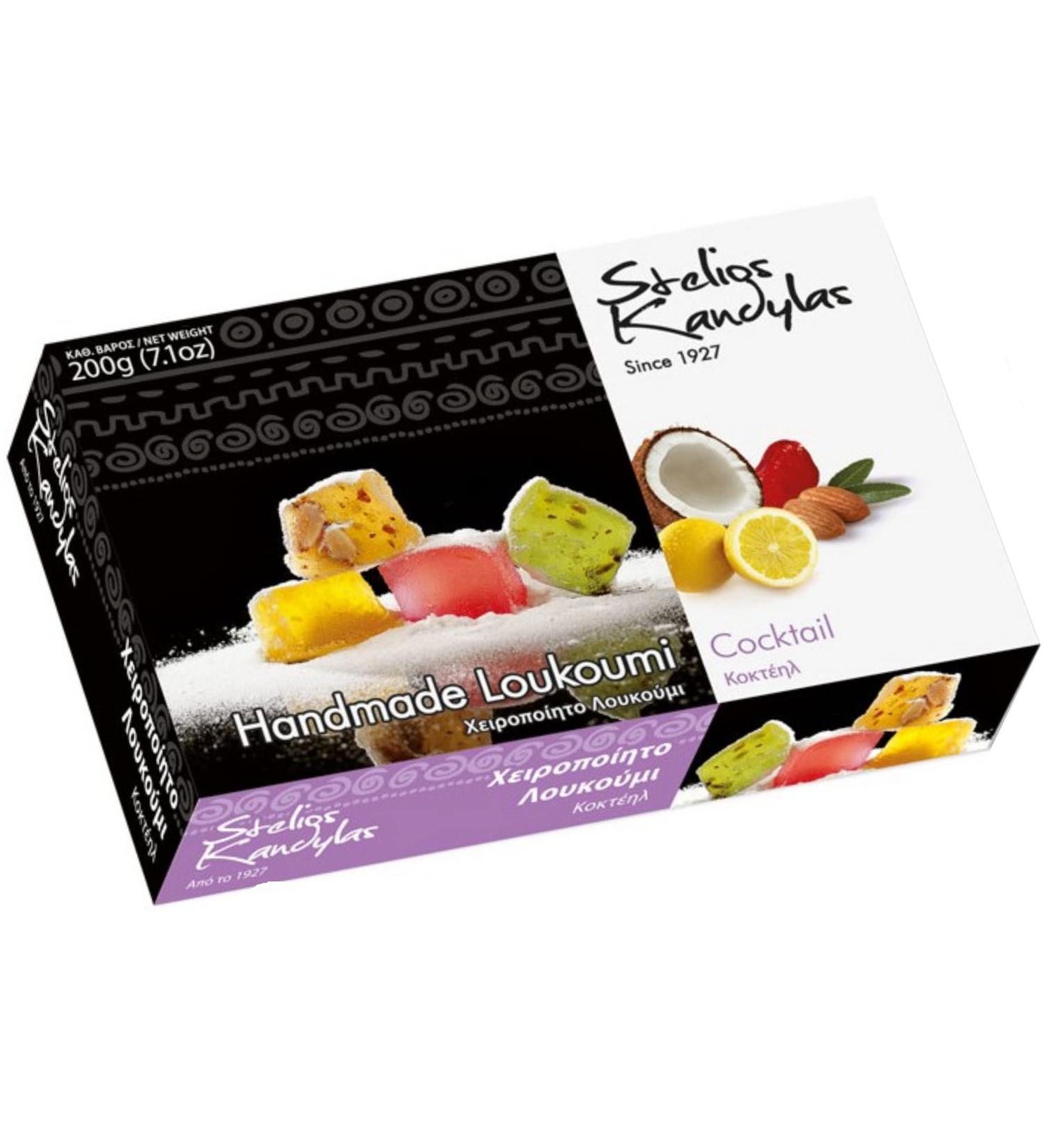 Loukoumi Kandylas Greek Jelly Flavour 200g - Authentic Loukoumi Cocktail Treat | International Shipping Available - Buy Online on GoSupps.com