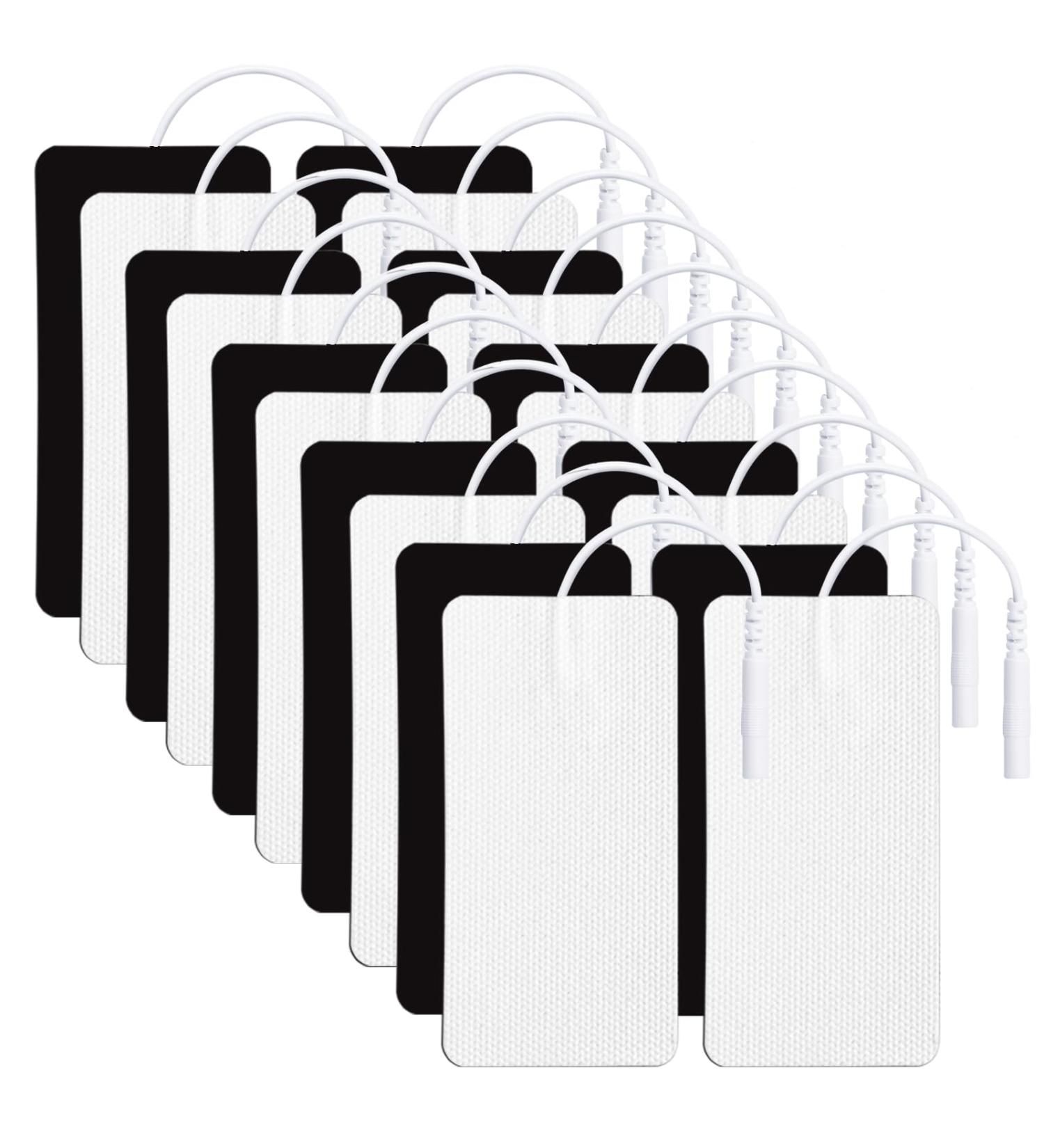 TENS Unit Replacement Pads - 20 Pcs Large 2x4 Electrode Patches Self-Adhesive & Reusable for Electrotherapy | Compatible with AUVON TENS 7000 - Buy Online on GoSupps.com