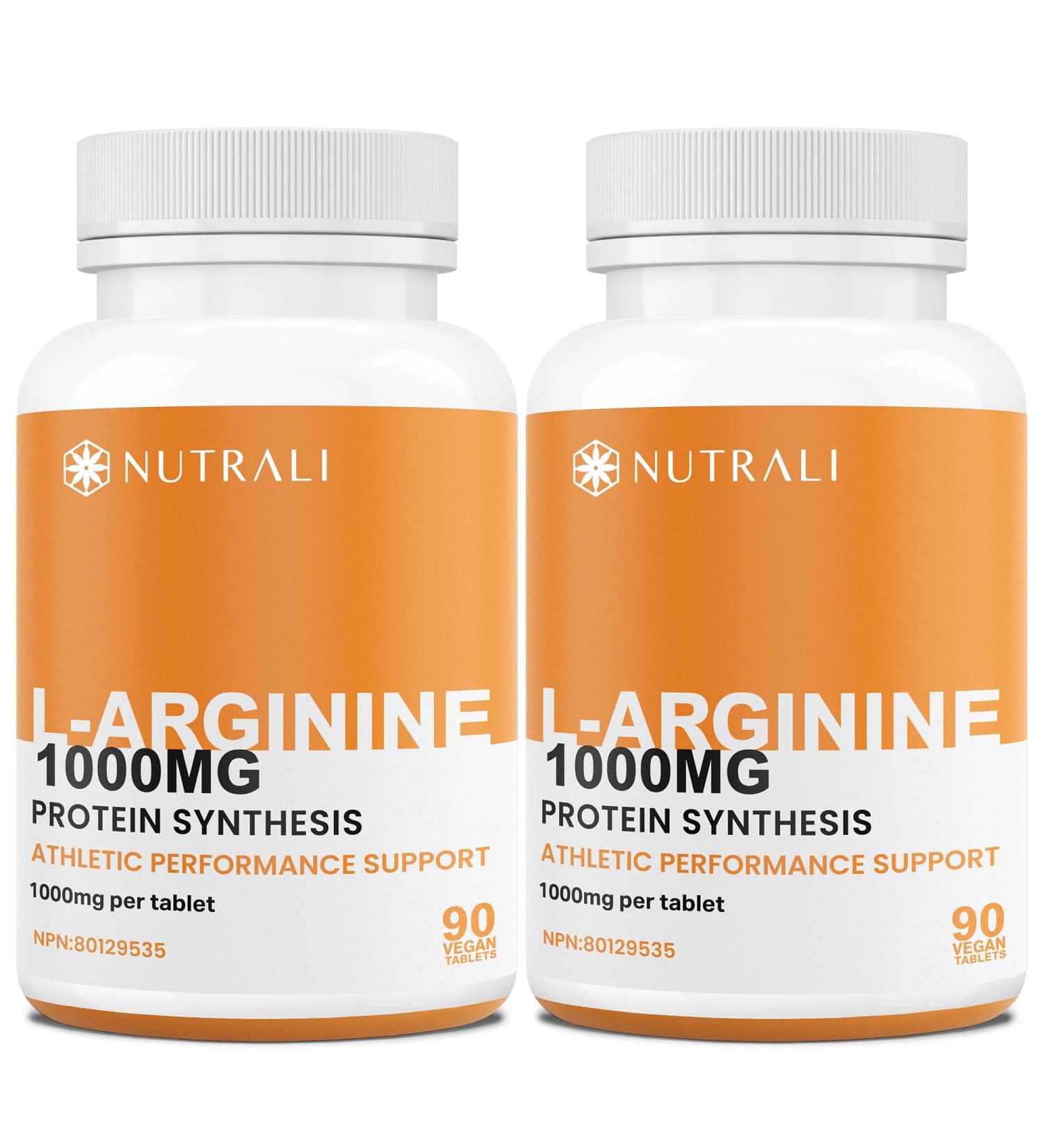 New 1000mg HIGH STRENGTH L Arginine Tablets - Pure Arginine Powder Powerful Nitric Oxide Supplement Boost Protein and Creatine Synthesis Stamina and Athletic Dominance Designed for Men requiring Peak Performance and Endurance Non-GMO Gluten-Free - 180 Veg - Buy Online on GoSupps.com