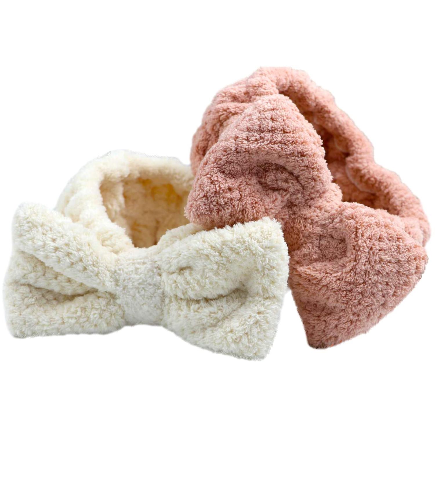 Buy Spa Facial Headbands - 2-Piece Elastic Hair Bands for Women & Girls | Perfect for Makeup Skin Care Yoga & Shower - Buy Online on GoSupps.com