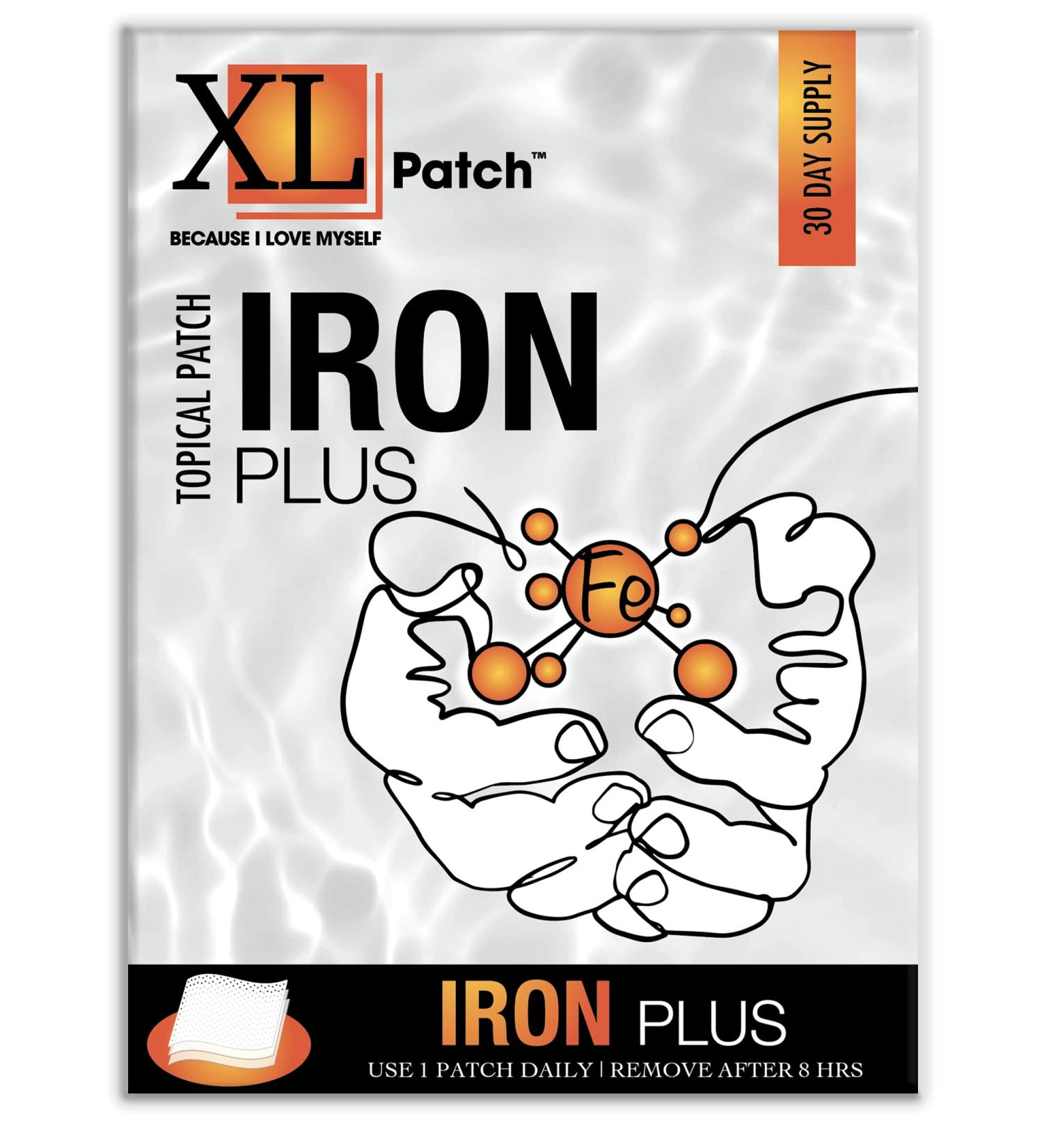 XLPatch Iron Patch - Supports Red Blood Cells & Circulation Function - 30 Count - Buy Online on GoSupps.com