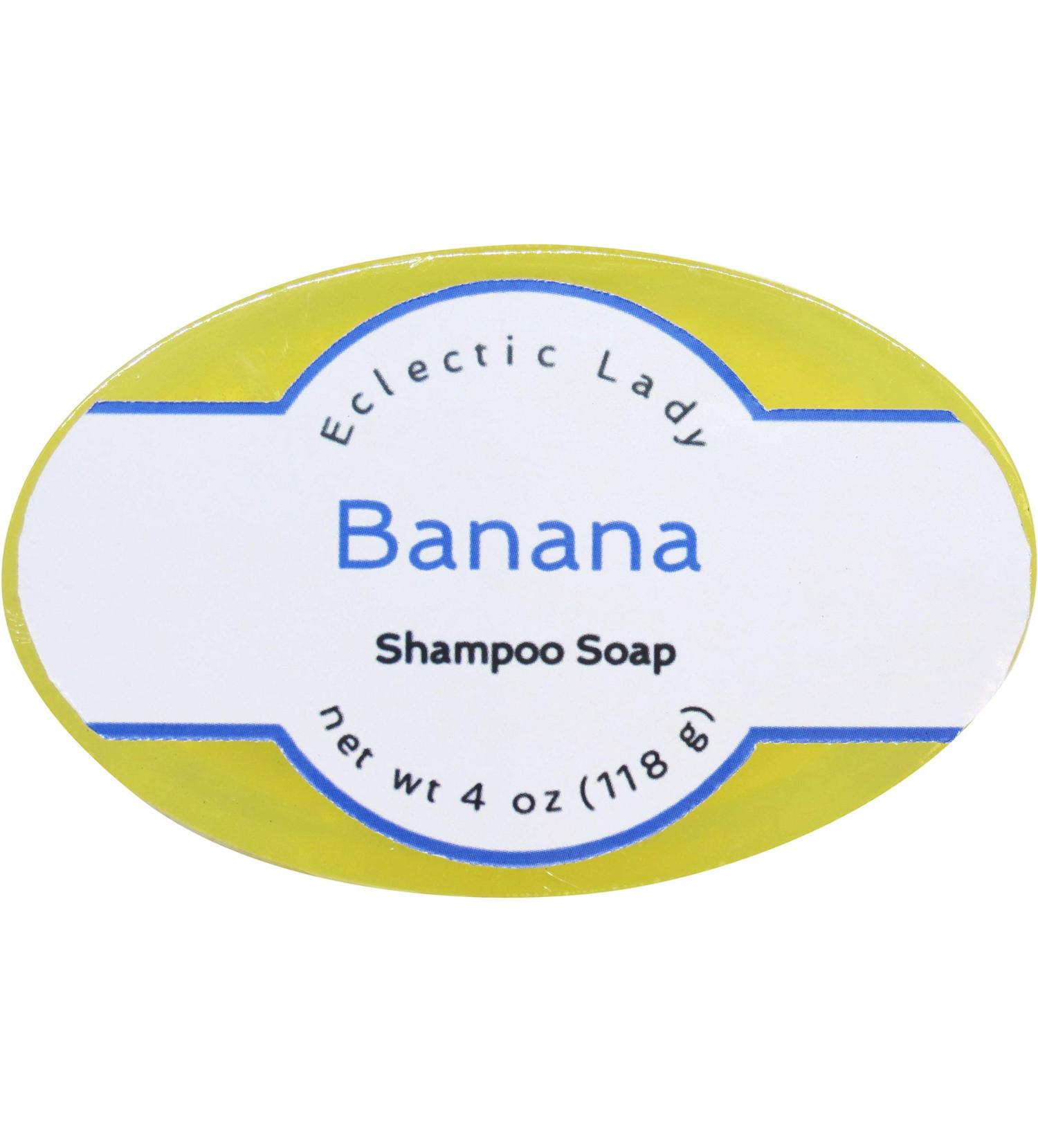 Eclectic Lady Banana Shampoo Soap Bar - Pure Argan Oil Silk & Honey Protein Natural Extracts - 4 oz - Buy Online on GoSupps.com