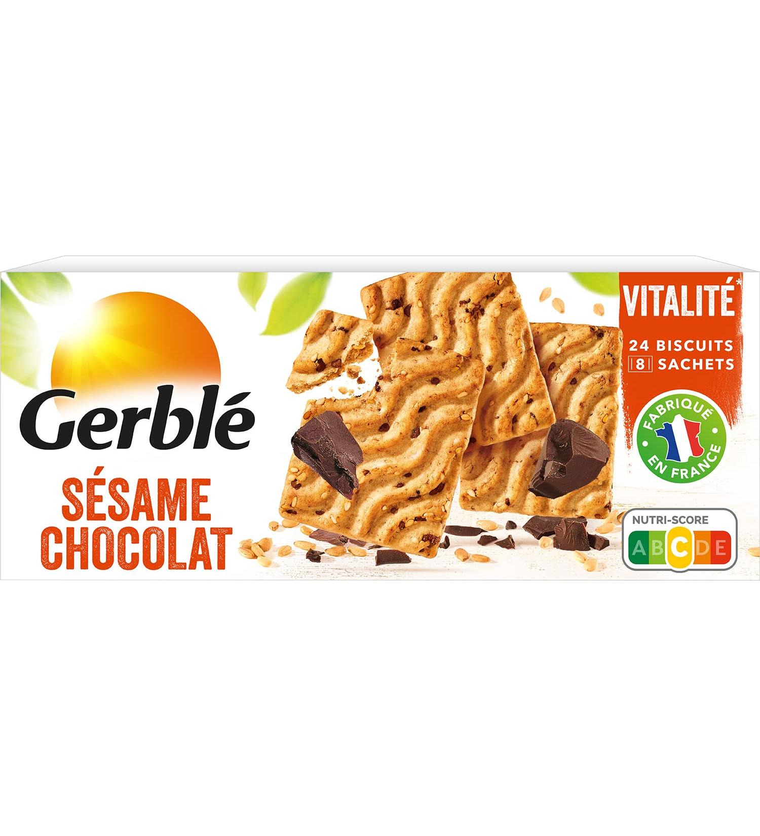 Gerbl Vitality Chocolate Sesame Cookies Light Sugar Palm Oil Free 24 Cookies 200g Pack of 6 - Buy Online on GoSupps.com