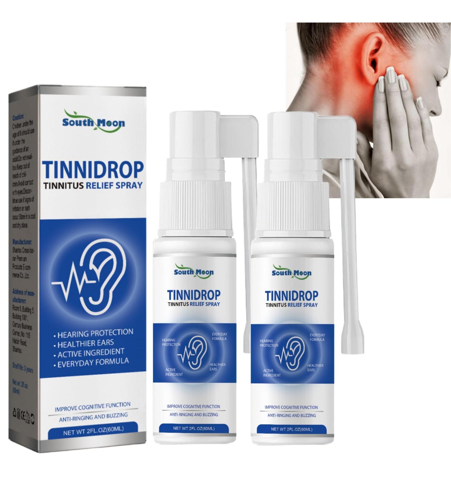 2PCS Tinnitus Relief Spray Ear Ringing Spray Ear Tinnitus Sprays Tinnitus Ear Drops Ear Noise Spray Ear Ringing Relieving Ear Drops Treatment Ear Noise Spray Tinnitus Treatment Ear Pain Drops - Buy Online on GoSupps.com