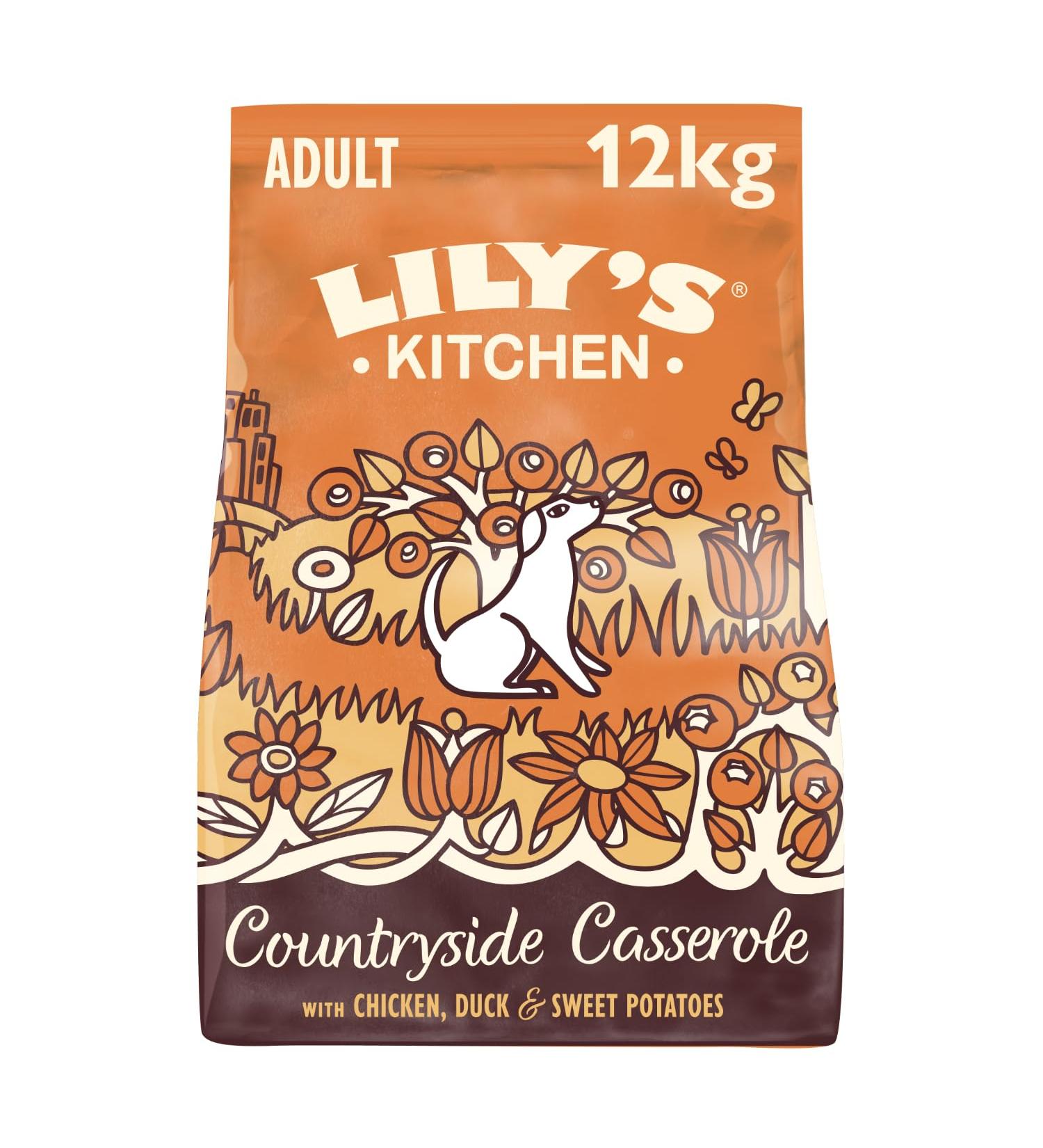 Lily's Kitchen Made with Natural Ingredients Dry Food for Adult Dogs Chicken & Duck Grain Free Recipe 12kg Bag - Buy Online on GoSupps.com