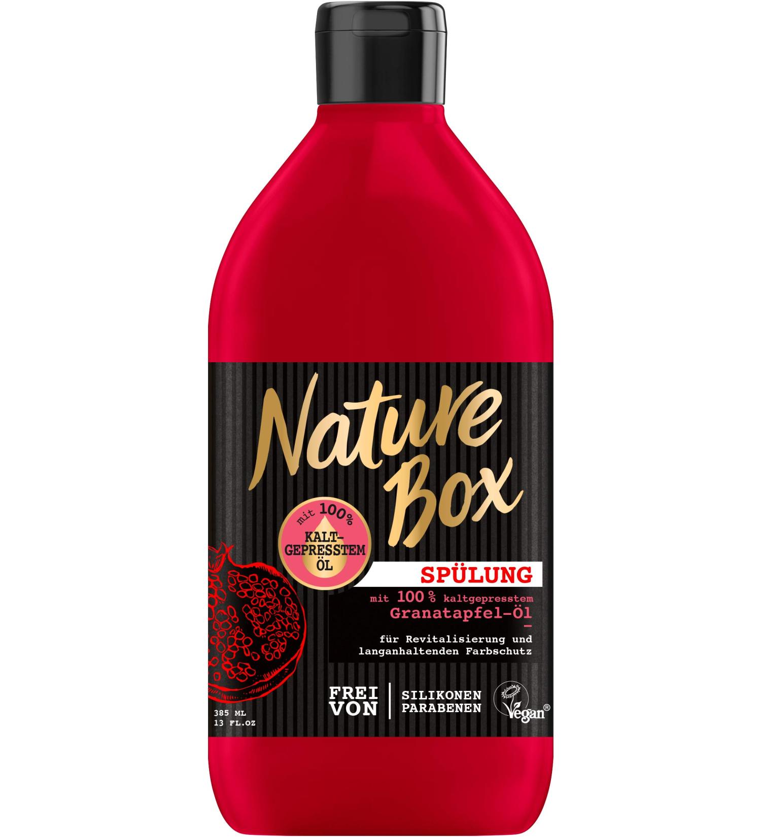 NATURE BOX Conditioner Pomegranate Oil 385ml - Nourishing Hair Care for All Hair Types - International Shipping Available - Buy Online on GoSupps.com
