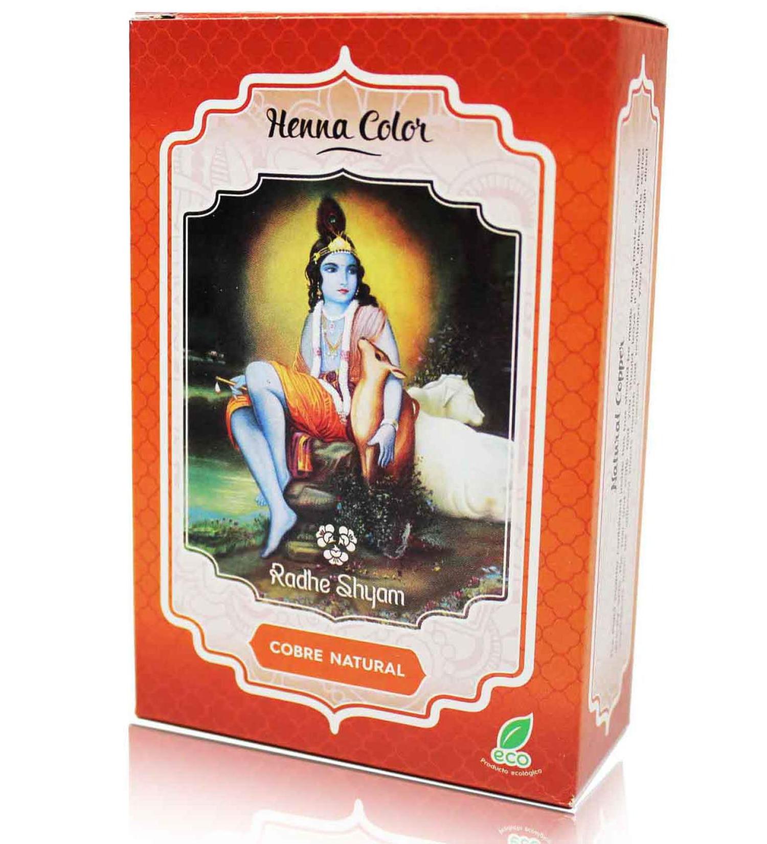 Natural copper-henna powder