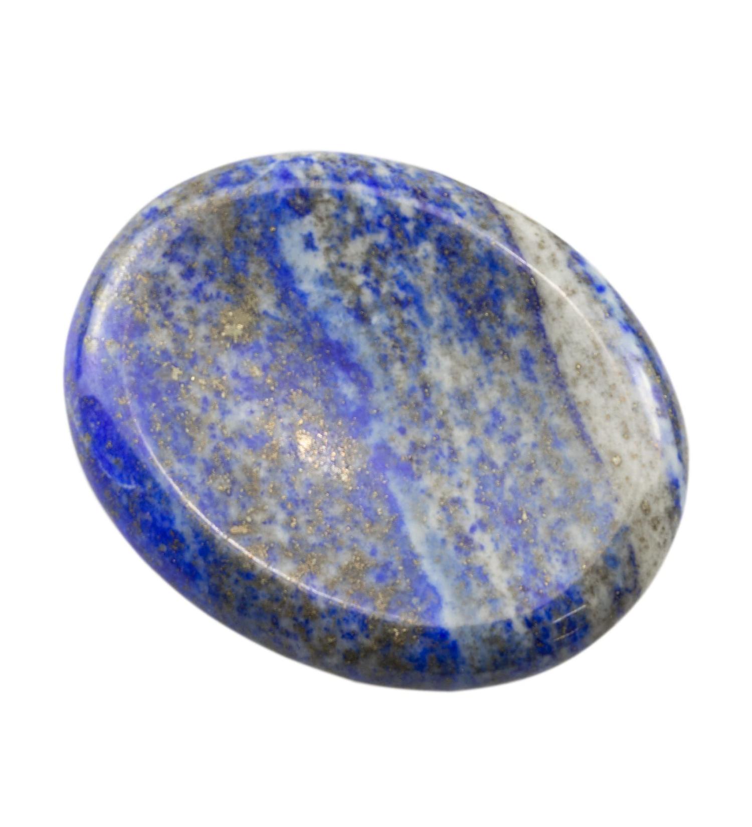 Buy Thumb Bag Palm Worries - Polished Lapis Lazuli Reiki Stone for Chakra Balancing & Crystal Therapy - 1.8 Inches - Buy Online on GoSupps.com