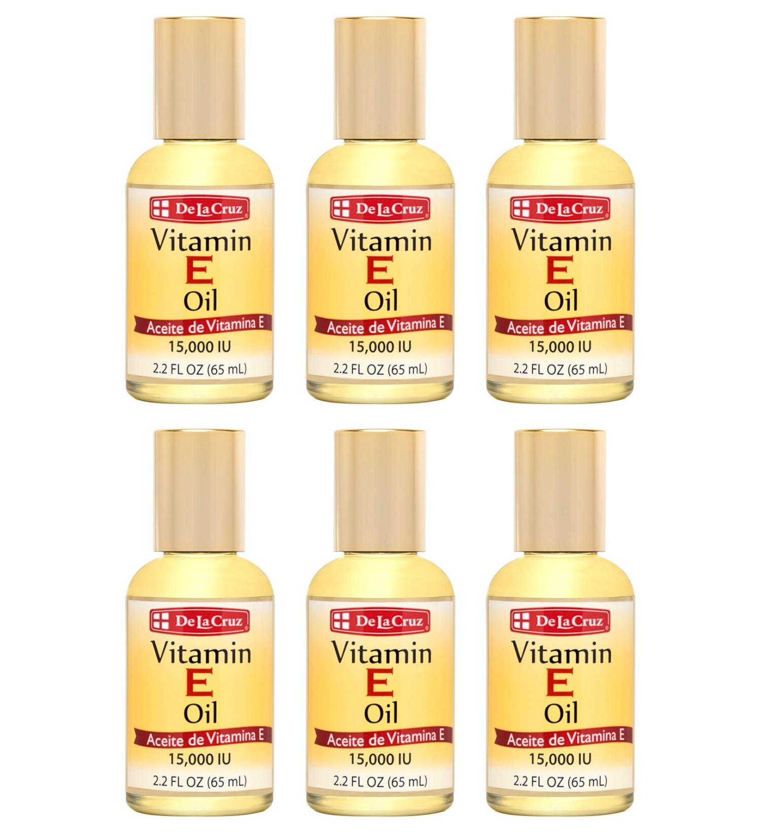 De La Cruz Vitamin E Oil 15000 IU - 2.2 fl oz | Nourishing Skin & Hair Care - Buy Online on GoSupps.com