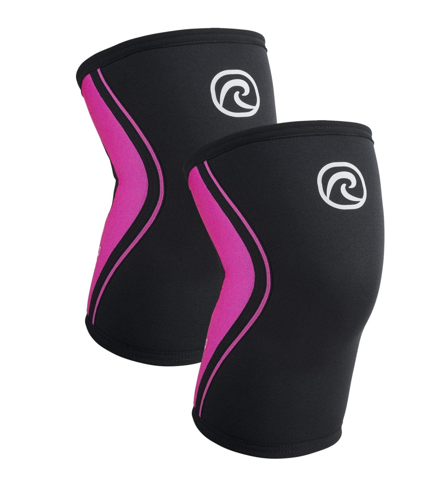 Rehband Knee Support Sleeve for CrossFit & Heavy Training - 5mm Neoprene Unisex Pink - Multiple Sizes & Colors Available - Buy Online on GoSupps.com