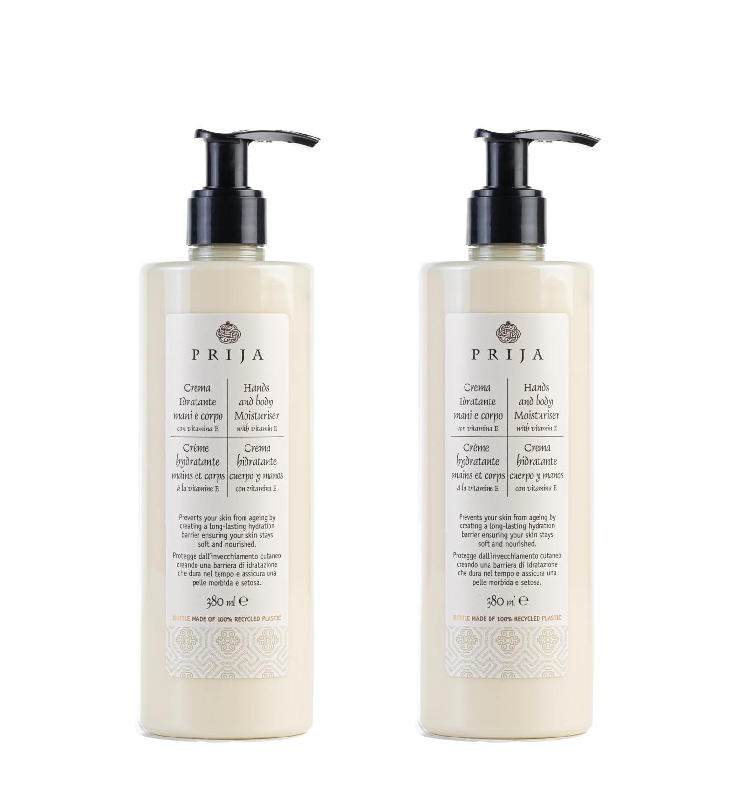 Prija Body Lotion with Vitamin E & Ginseng | 2x 380ml Moisturizing Body Lotion - Buy Internationally - Buy Online on GoSupps.com